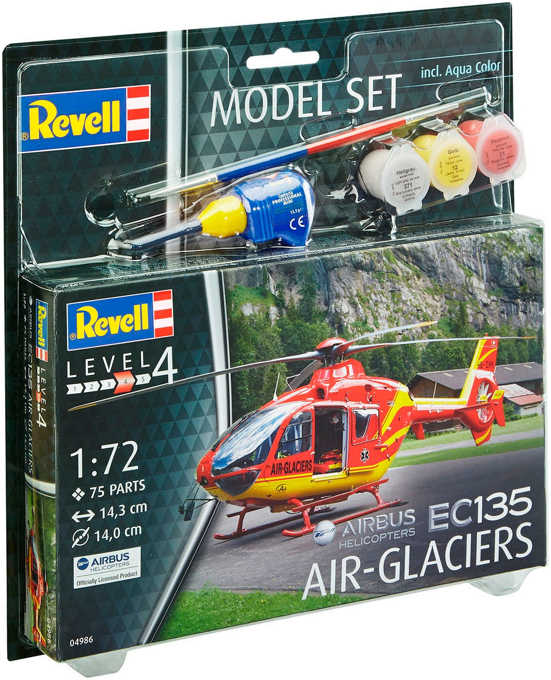 Revell® Modellbausatz »Model Set EC135 AIR-GLACIERS«, Made in Europe