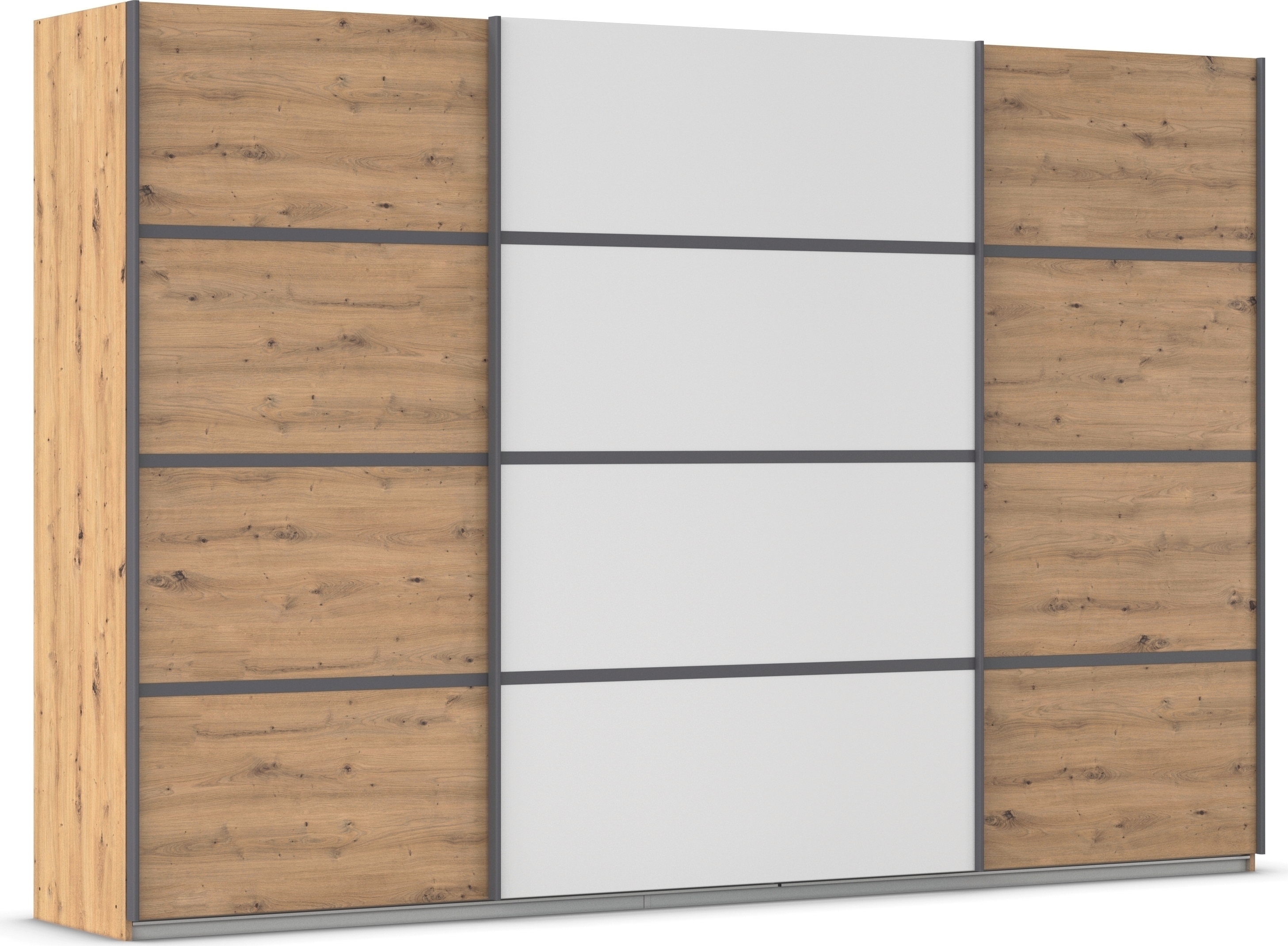 OTTO home Kleiderschrank "Mehrzweckschrank Aktenschrank Möbel Mietswohnung Schlafzimmer AVOLA" 3 verschiedene Ausstattungen BASIC/CLASSIC/PREMIUM (inkl. SOFT-CLOSE), mit eleganten Zierleisten in Chrom, Schwarz oder Weiß MADE IN GERMANY