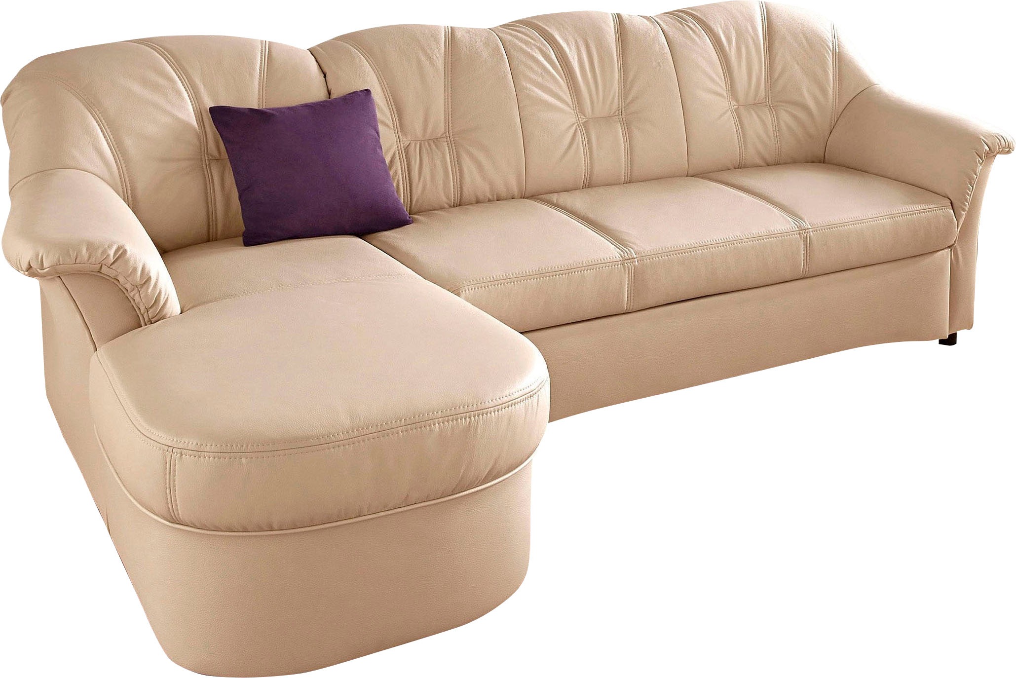 DOMO collection Ecksofa "Flores Schlafsofa, B/T/H: 233/142/86 cm, L-Form", günstig online kaufen