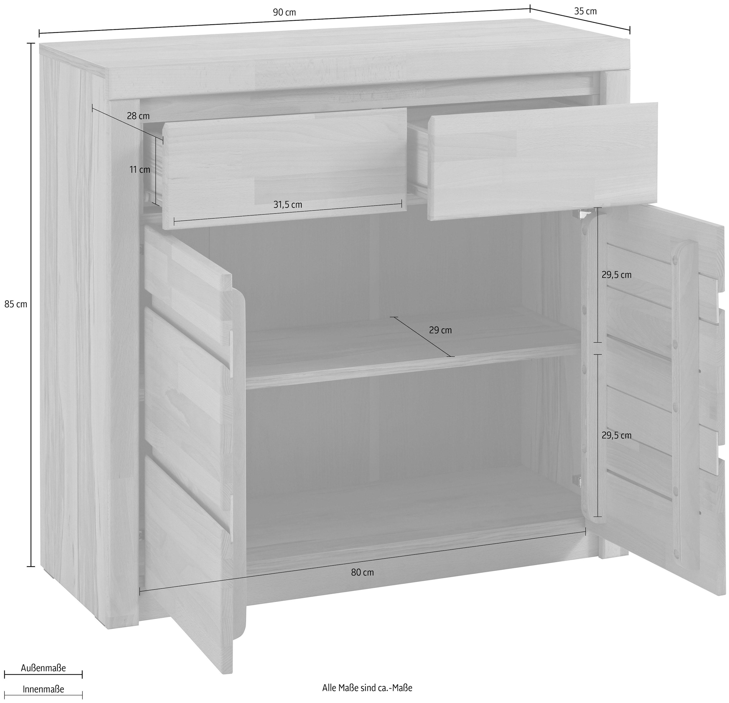 Home affaire Kommode »Silkeborg«, Breite 90 cm