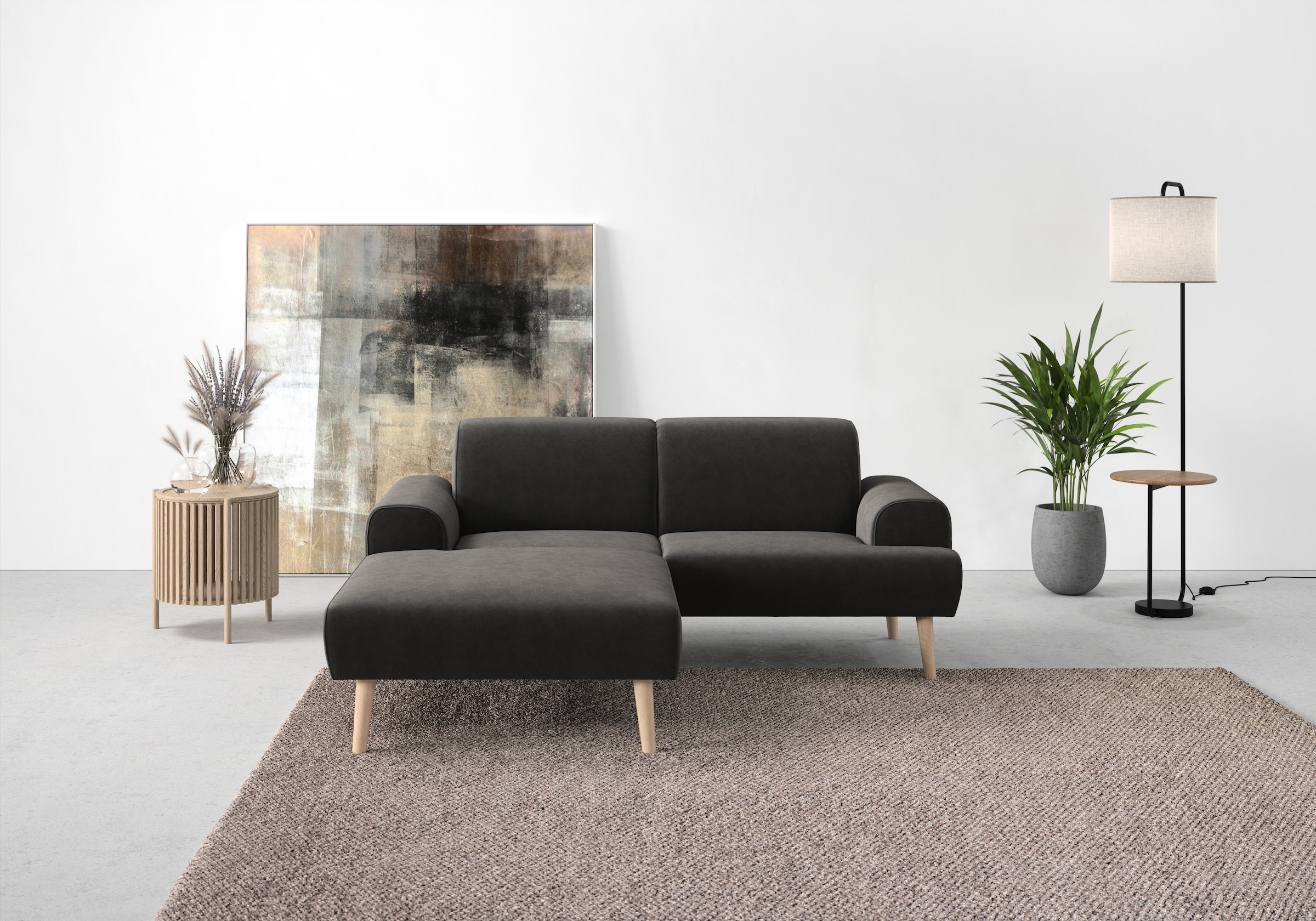 Home affaire Ecksofa "Swift Scandic Design, komfortabler Federkern, Breite günstig online kaufen