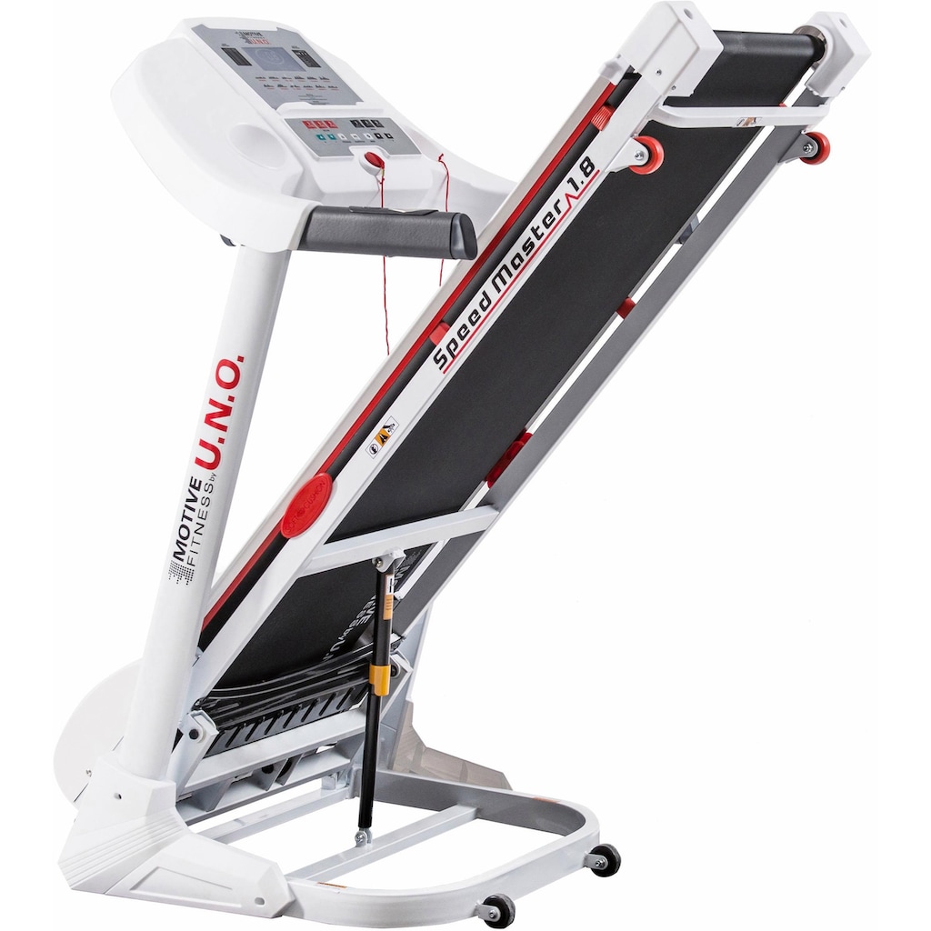 MOTIVE FITNESS by U.N.O. Laufband »Speed Master 1.8 M«, mit Höchstgeschwindigkeit 18 km/h und Multifunktions-LCD-Display