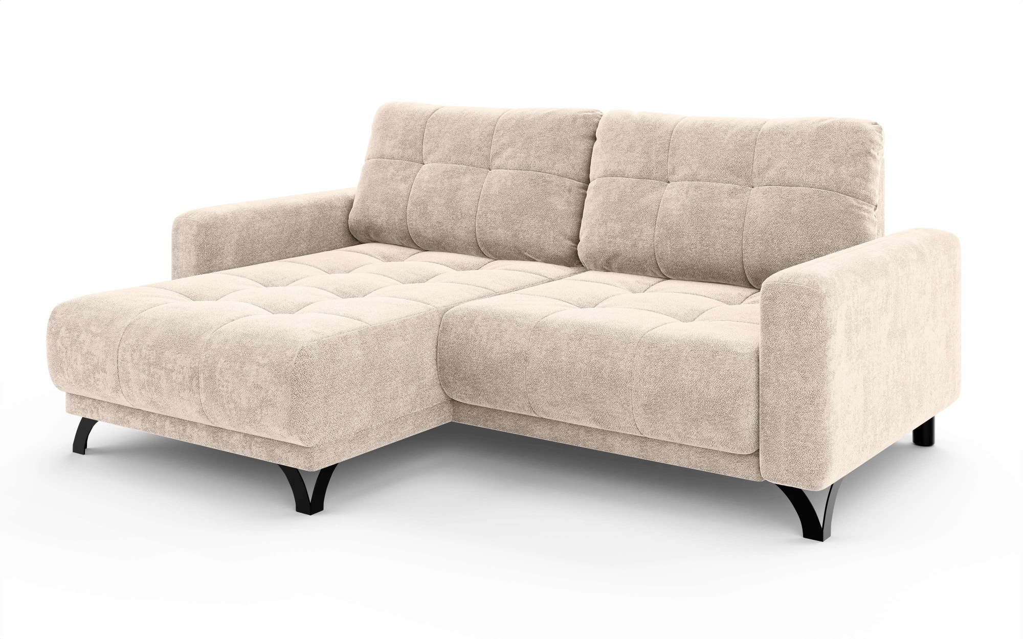 INOSIGN Ecksofa »FAIRVIEW mit verstellbaren Rückenlehne, Maße B/T/H: 234/174/93 cm«, L-Form mit Wellenunterfederung, Recamiere beidseitig montierbar