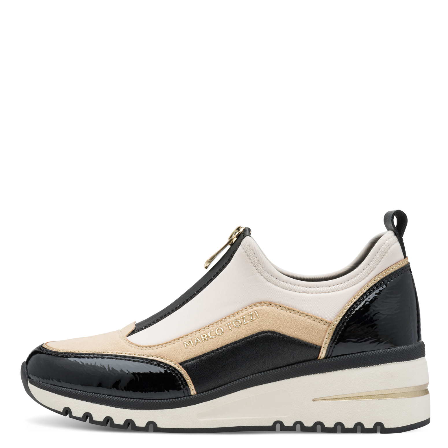 MARCO TOZZI Slip-On Sneaker, Keilabsatz, Halbschuh, Freizeitschuh mit Front günstig online kaufen