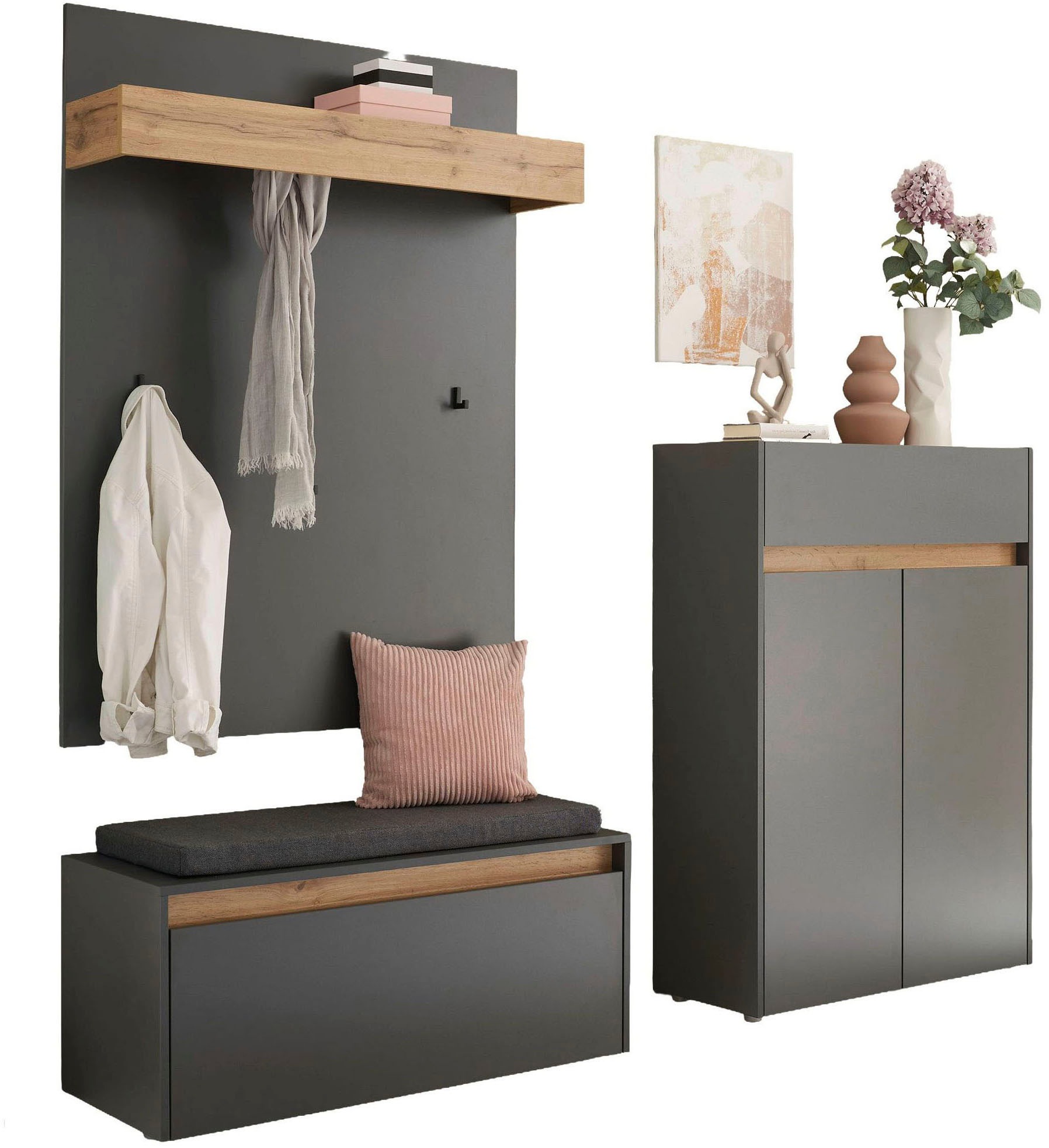 Home affaire Garderoben-Set "City/Giron, moderne Garderobe, viel Stauraum, günstig online kaufen