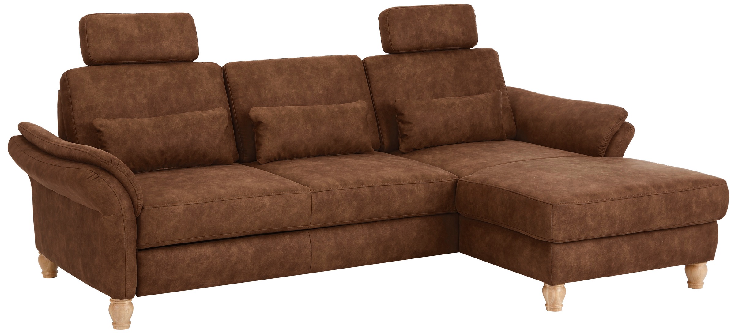 Home affaire Ecksofa »Palace L-Form«, incl. Sitztiefenverstellung, wahlweise mit Bettfunktion und Stauraum