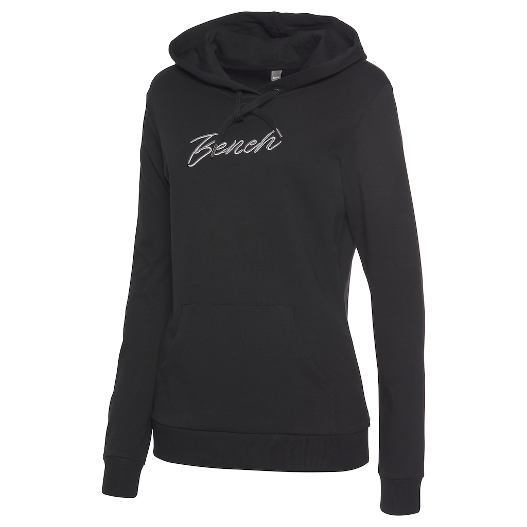 Bench. Loungewear Kapuzensweatshirt, mit glänzender Logostickerei, Loungeanzug, Hoodie