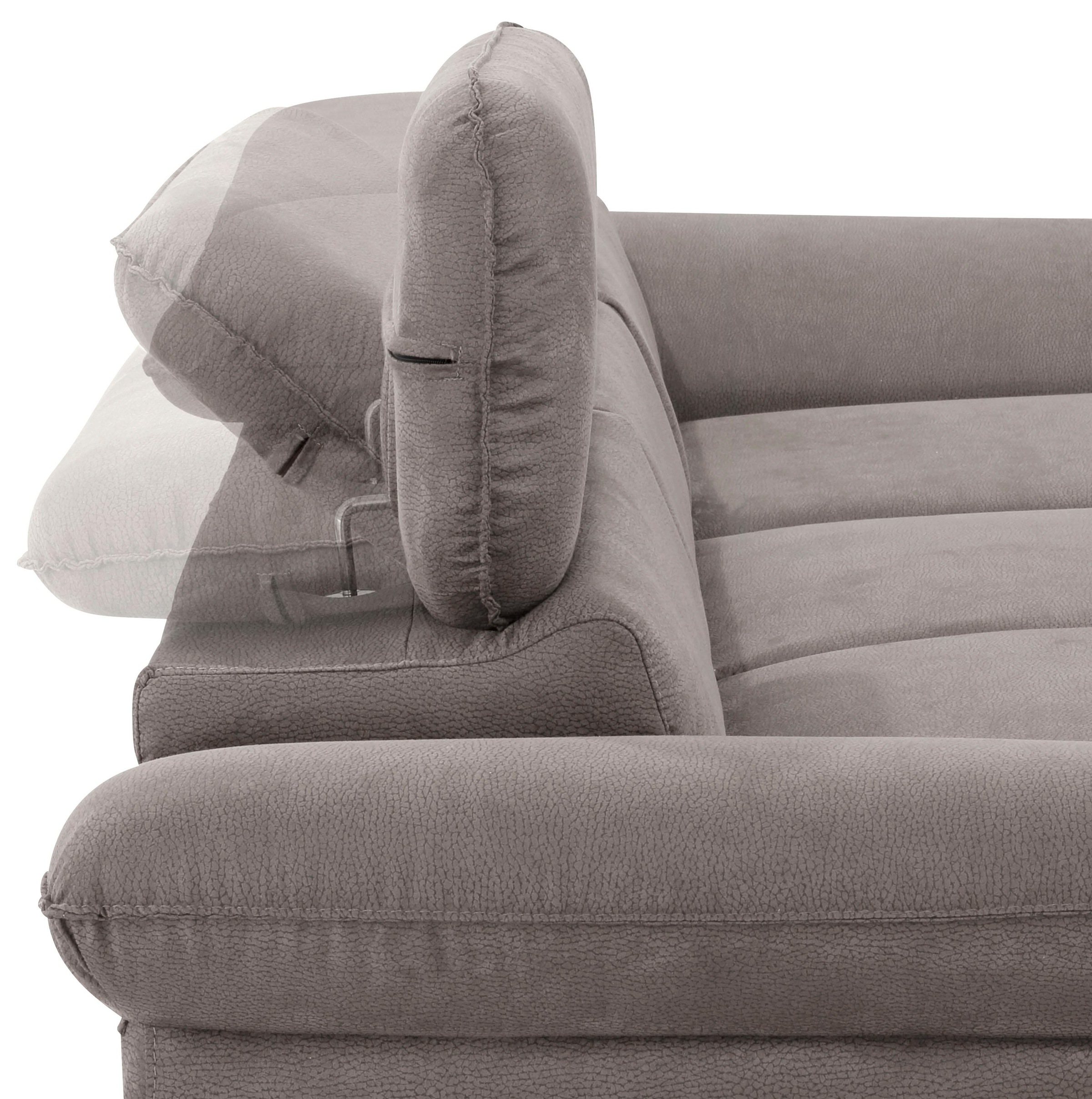 Home affaire Ecksofa »Pilot L-Form«, mit Kopfteilverstellung, optional Bettfunktion und Bettkasten