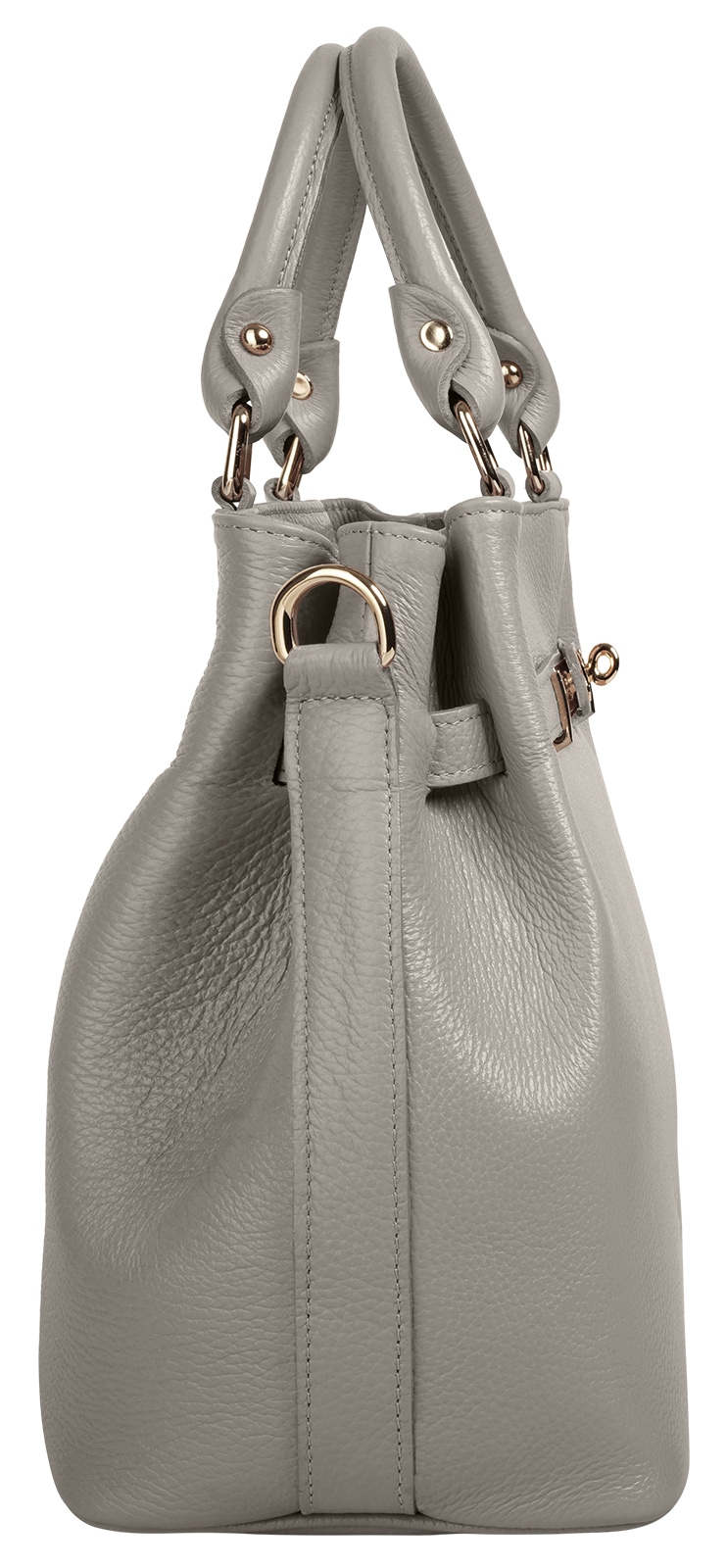 Samantha Look Henkeltasche, echt Leder, Made in Italy, geräumige Henkeltasche mit Smartphonefach