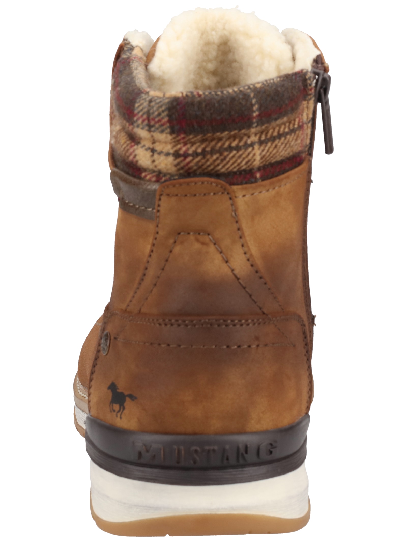 Mustang Shoes Schnürstiefelette »Mustang Shoes Stiefelette Lederimitat«