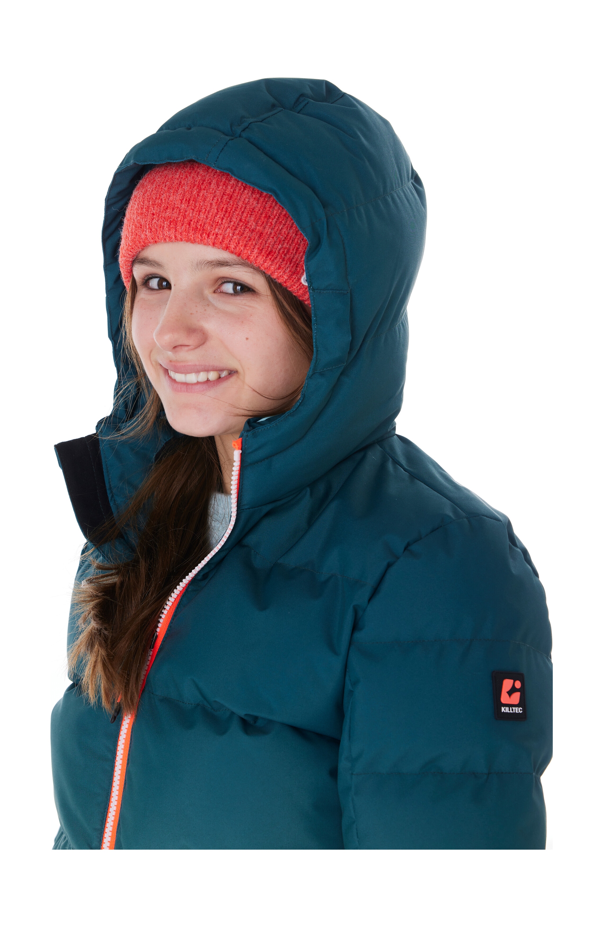 Killtec Skijacke »KSW 330 GRLS SKI QLTD JCKT«, Wasserabweisende Winterjacke, atmungsaktiv, verstellbare Kapuze