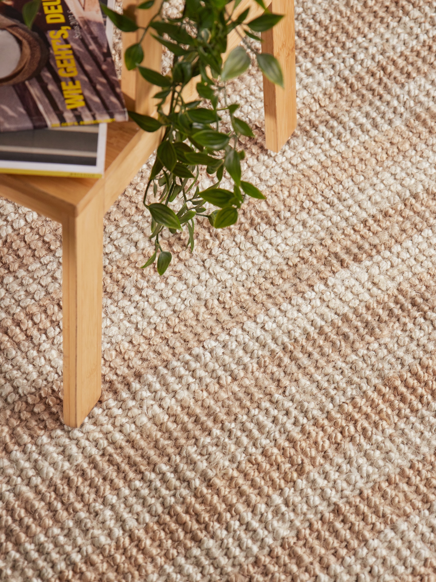 ELLE DECORATION Teppich »Juteteppich Amber« rechteckig 10 mm Höhe Jute, Natur, Wohnzimmer, Esszimmer, Schlafzimmer, Flur, Modern, Boho