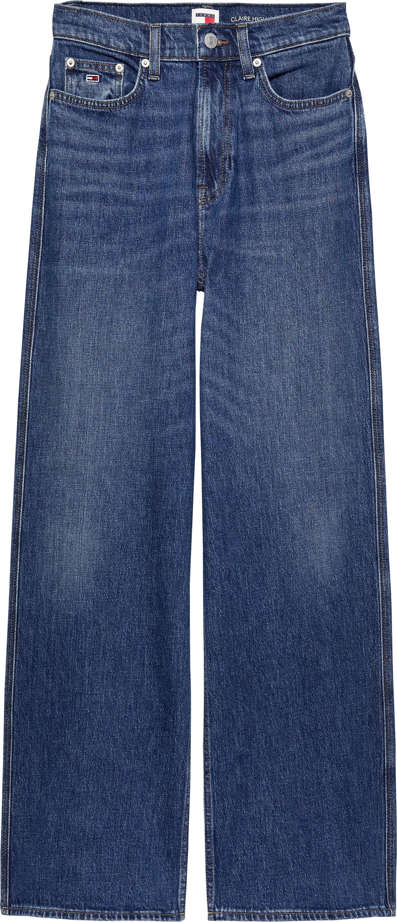 Weite Jeans »Tommy Jeans CLAIRE - High Waist - Wide Leg«, mit Logo-Badge