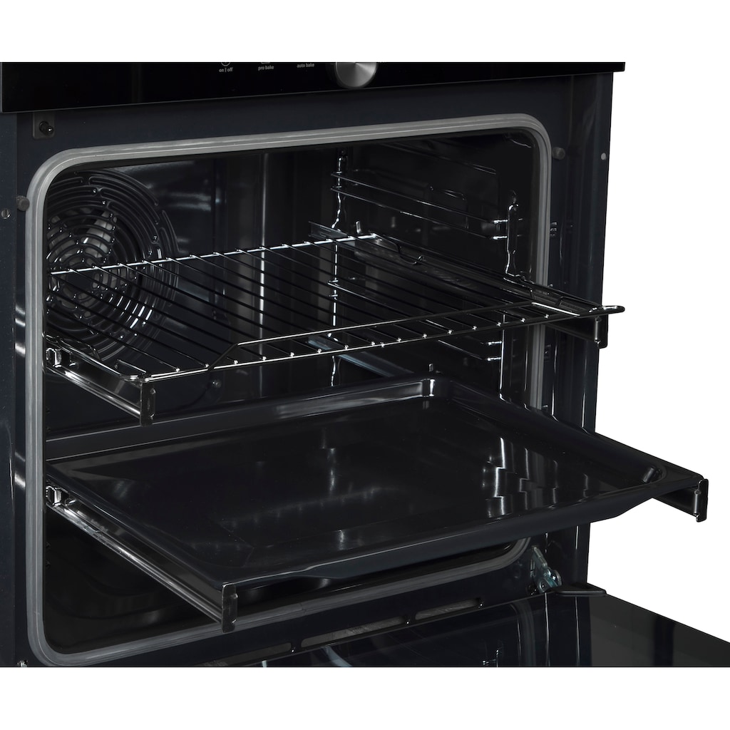 GORENJE Einbaubackofen »BOS 6747 A09DBGOT«, BOS 6747 A09DBGOT, mit 2-fach-Teleskopauszug, ecoClean, Black Design