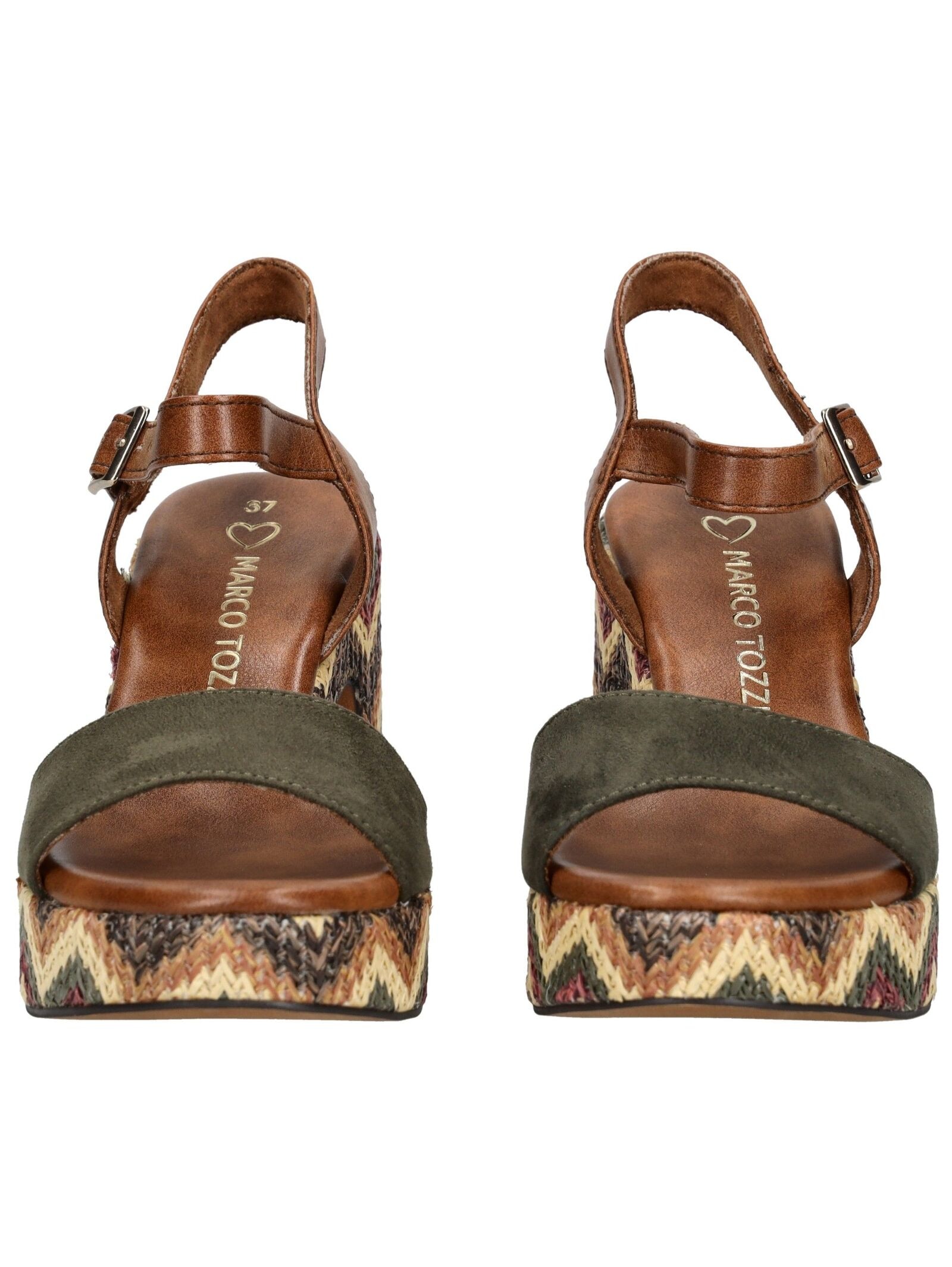 MARCO TOZZI High-Heel-Sandalette »Marco Tozzi Sandalen Lederimitat/Textil«