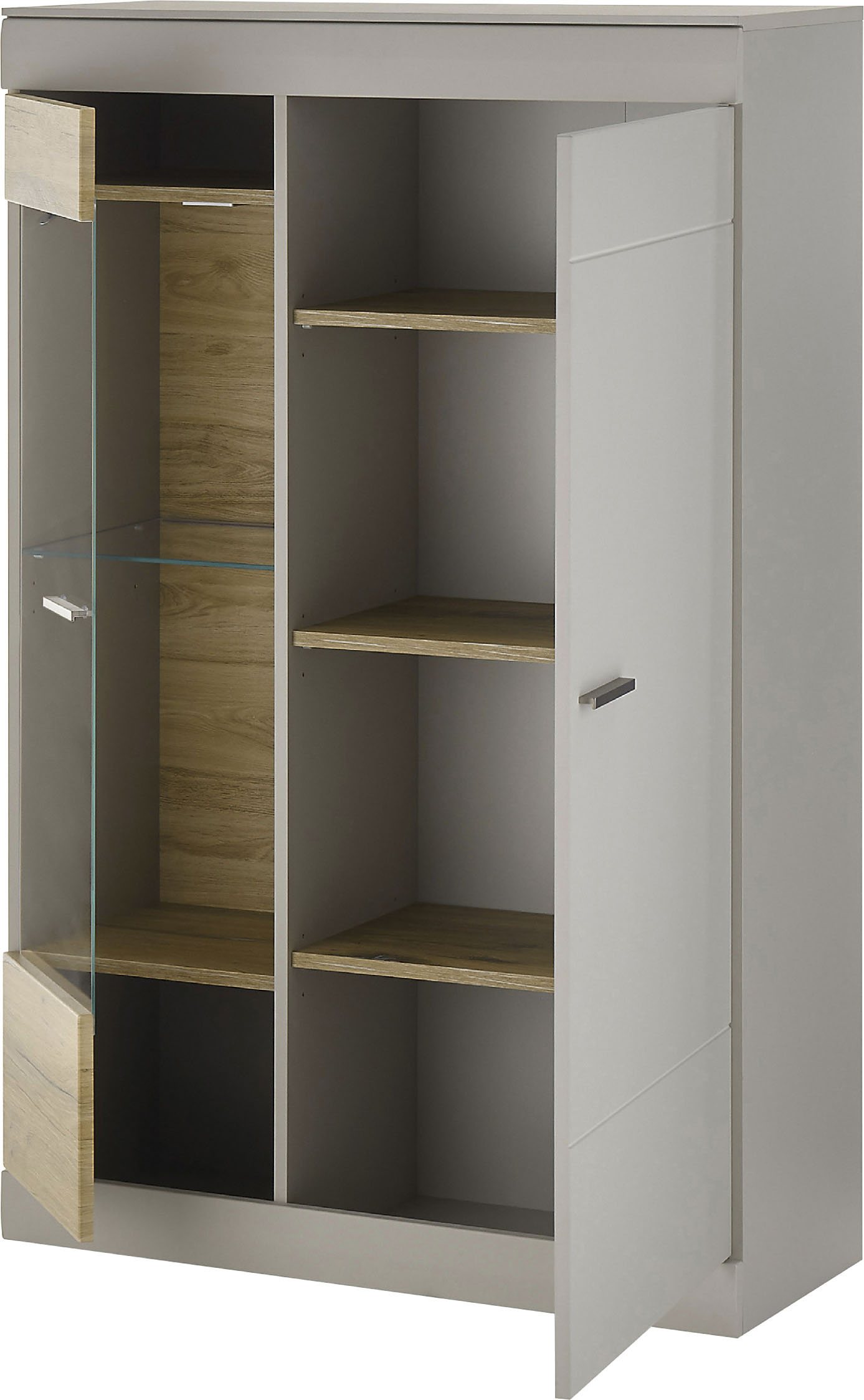 Thumbnail - INOSIGN Vitrine "SCARA", mit Applikation Zinneiche Dekor, Breite 90 cm, mit Softclose-Funktion