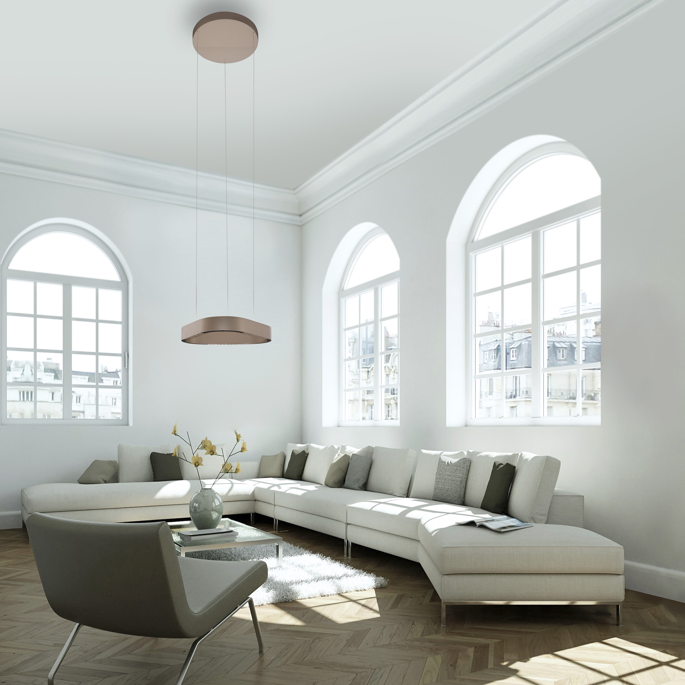 Neuhaus Q DESIGN CONTROL LIGHTS LED Pendelleuchte »Q-STRETTO« LED-Board 1 Stk. warmweiß - kaltweiß