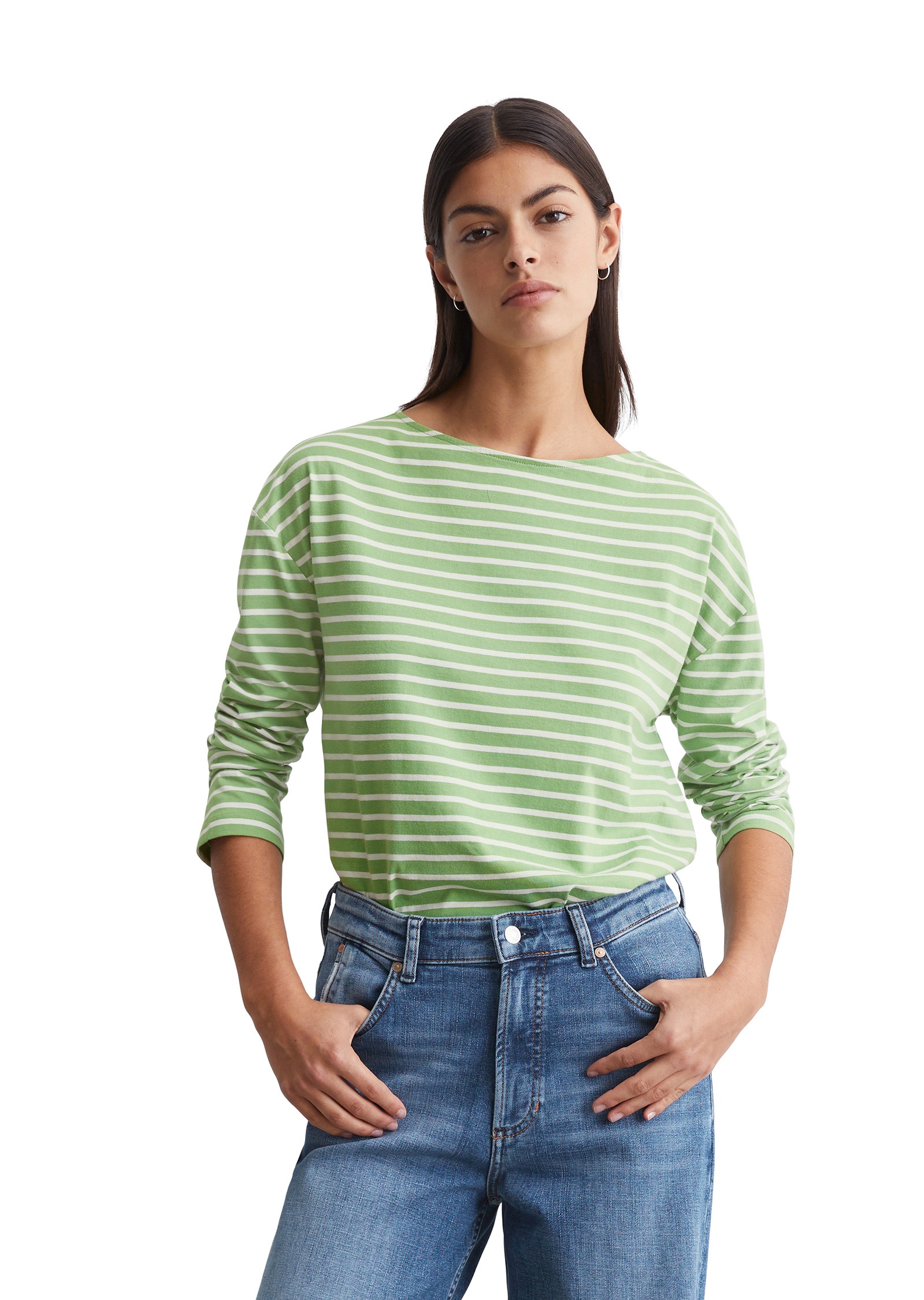 Marc OPolo DENIM Langarmshirt "aus Organic Cotton" günstig online kaufen