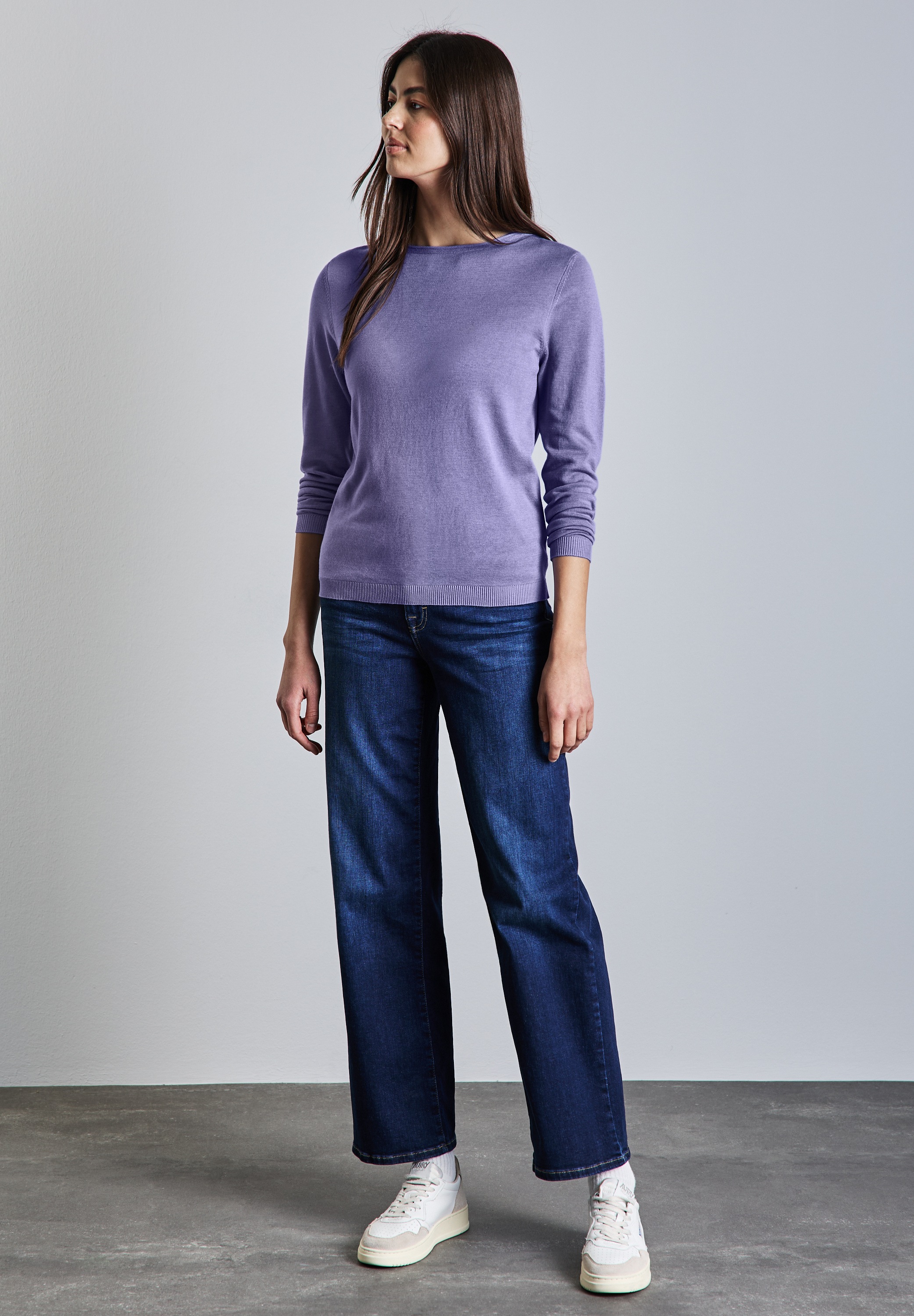 STREET ONE Strickpullover, mit U-Boot-Ausschnitt
