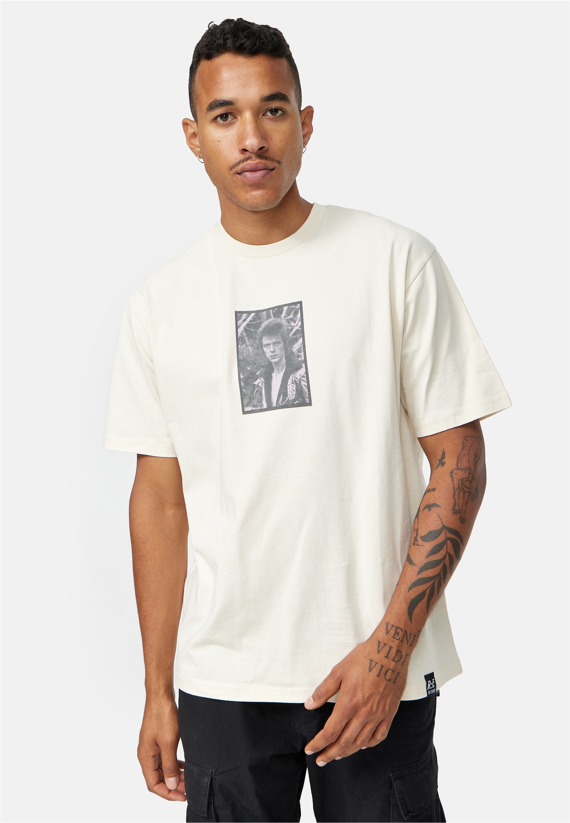 Recovered T-Shirt "David Bowie King Of Rock Relaxed" 1 Stk. tlg. mit coolem günstig online kaufen