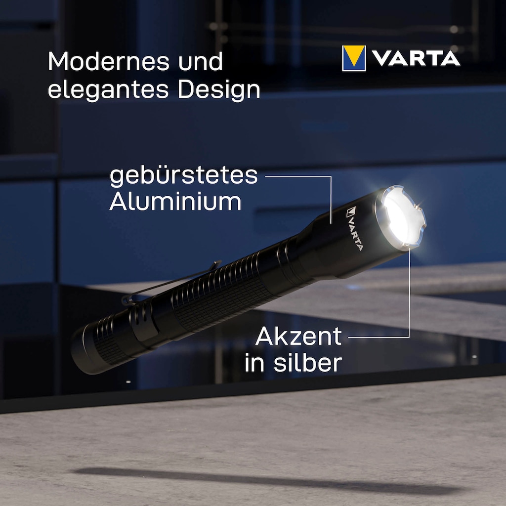 VARTA Taschenlampe »Aluminium Light F20 Pro«, (1 St.)