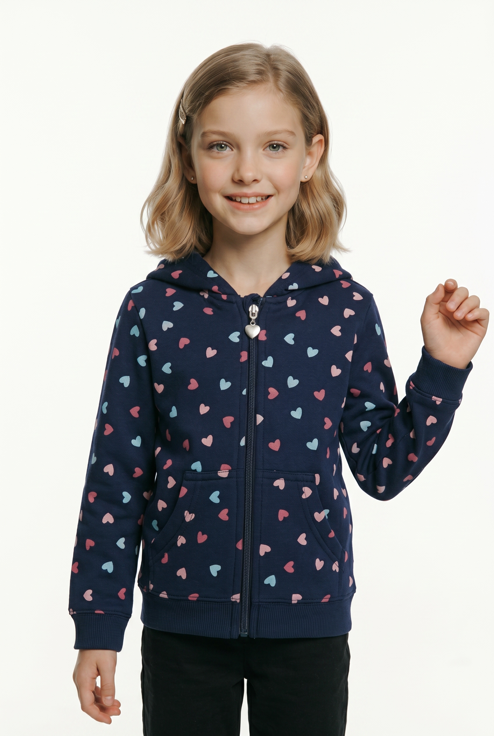 Blue Seven Kapuzensweatjacke Baumwollmischung