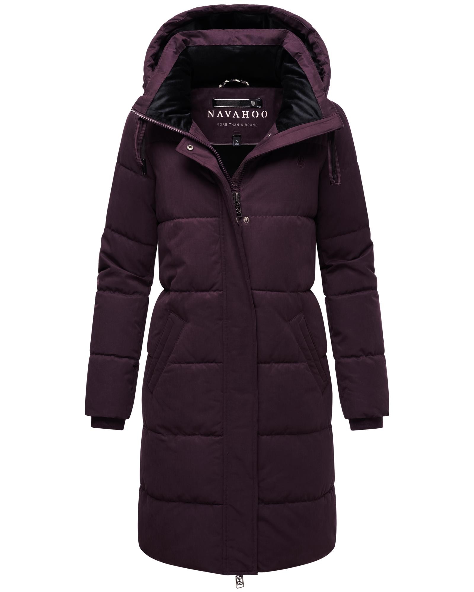 Navahoo Wintermantel »Wintertanz 14«, modischer Damen Steppmantel mit hohem Kragen