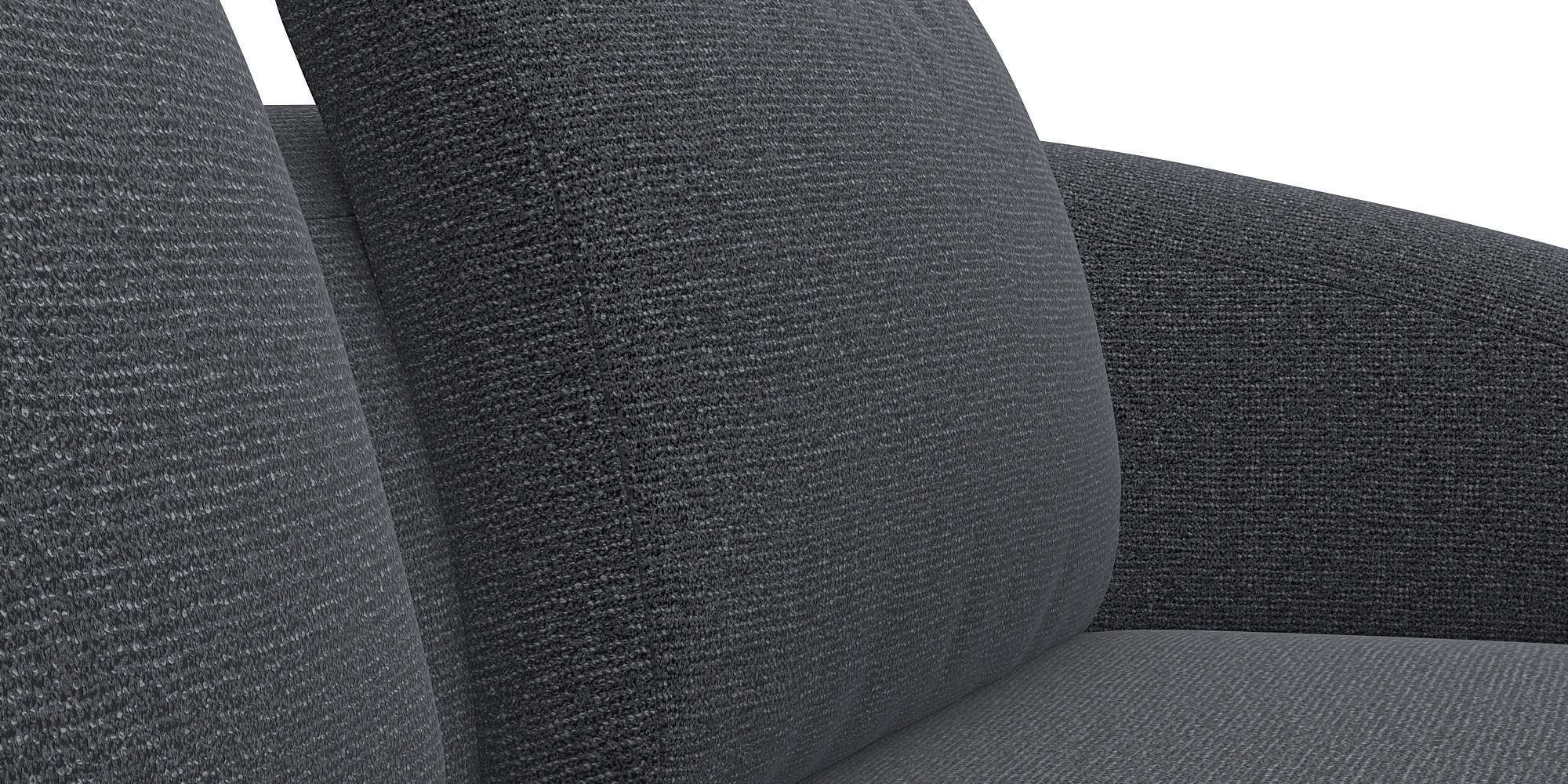 FLEXLUX Wohnlandschaft »Torino, rund, L-Form, Sofa-Ecke mit Recamiere, Longchair-Sofa«, Modernes, organisches Sofa-Design, Kaltschaum, Wellenunterfederung