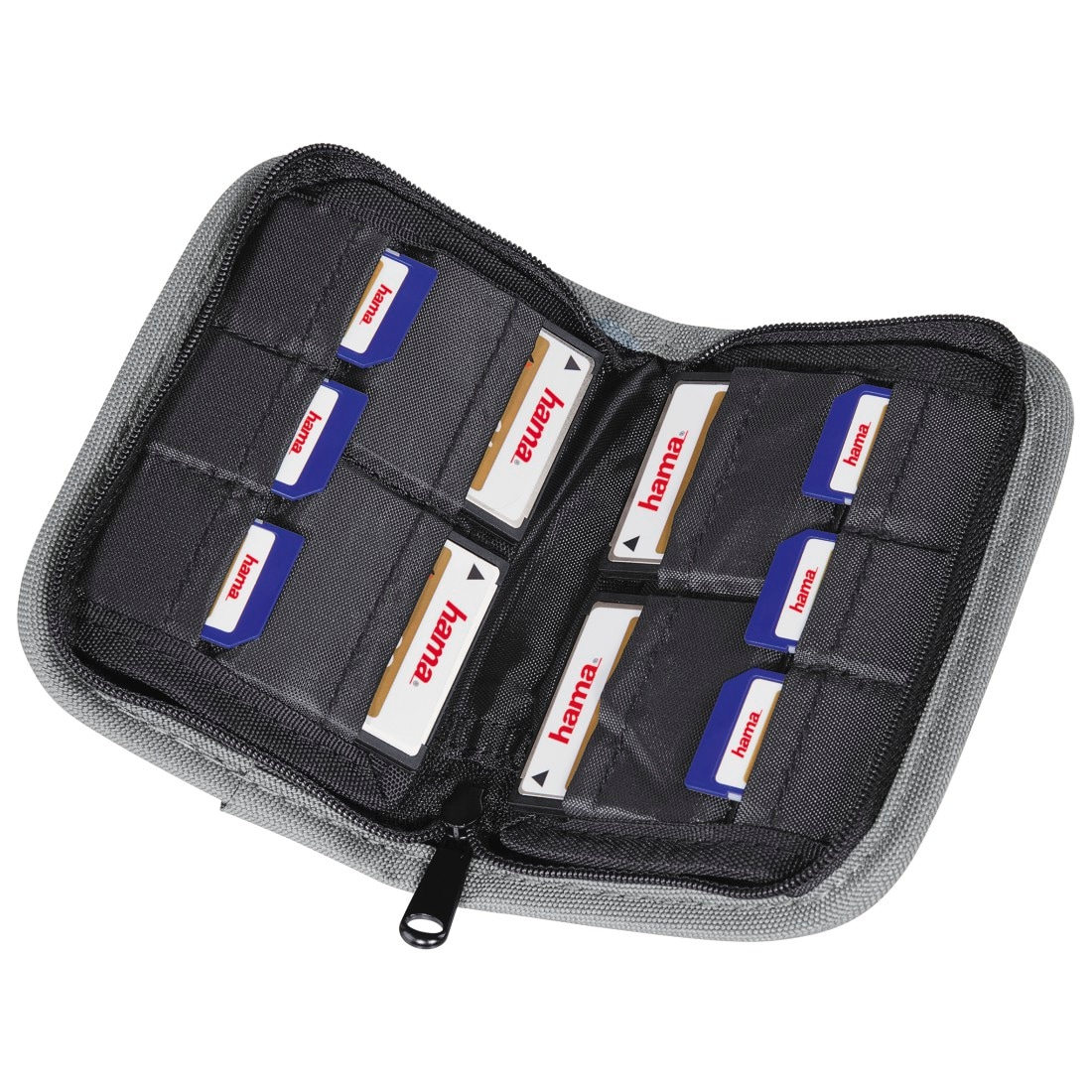 Hama Fototasche »Speicherkarten Tasche "Mini", Schwarz/Grau, max. 10 Speicherkarten«