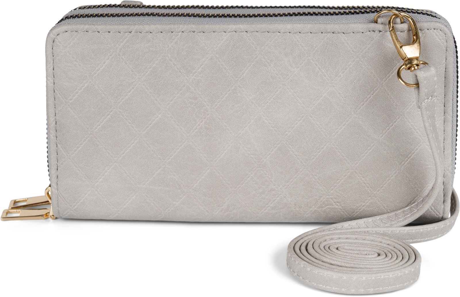 styleBREAKER Mini Bag "2 in 1 Umhängetasche - Geldbörse Rauten"