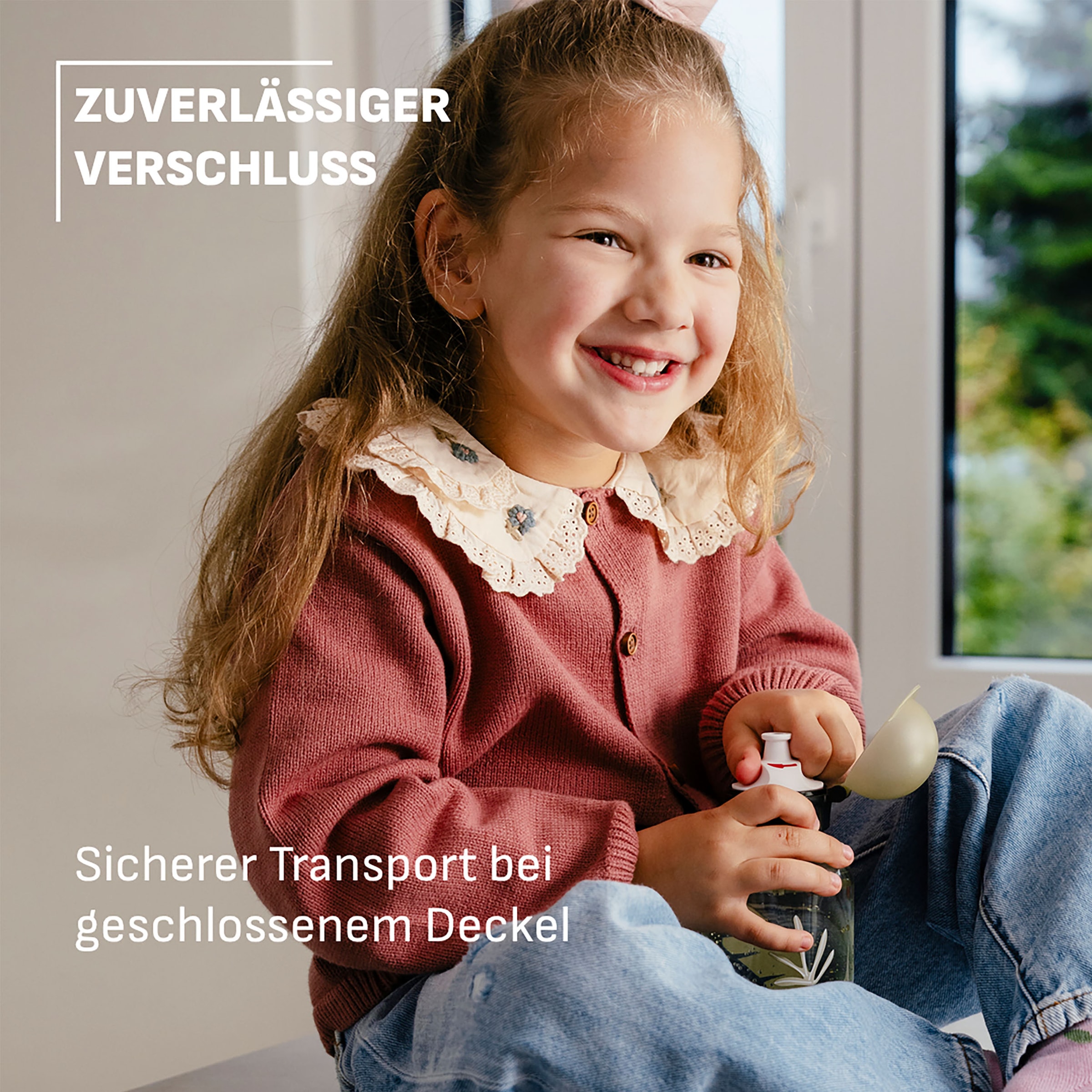 Emsa Kindergeschirr-Set »Kids« Tritan-Trinkflasche, 0,6 l, Vorratsdose mit herausnehmbarem Trenner
