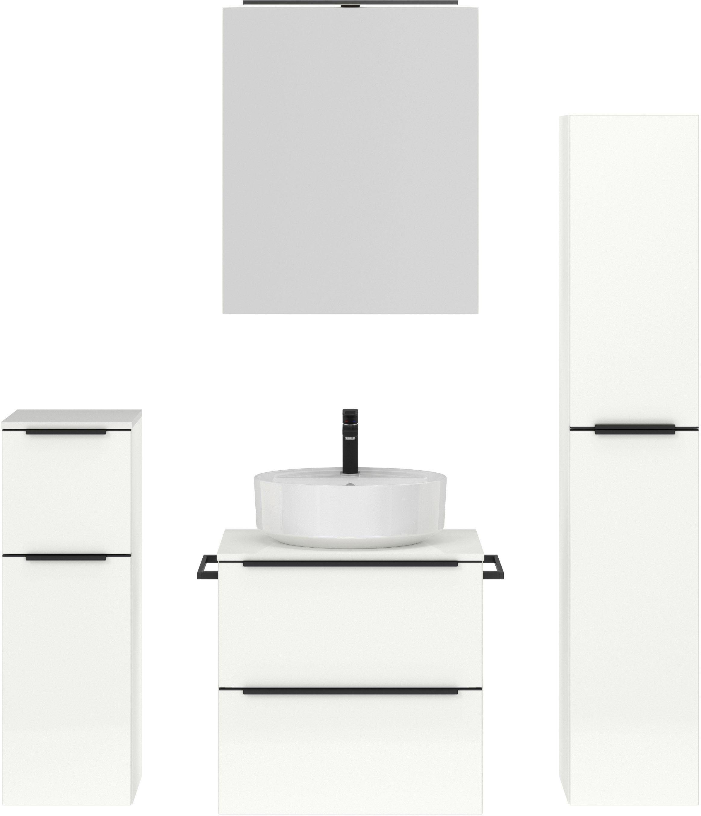 nobilia Badmöbel-Set "Alvene" vormontiert, mit Soft-Close, 4 Stk. tlg. günstig online kaufen