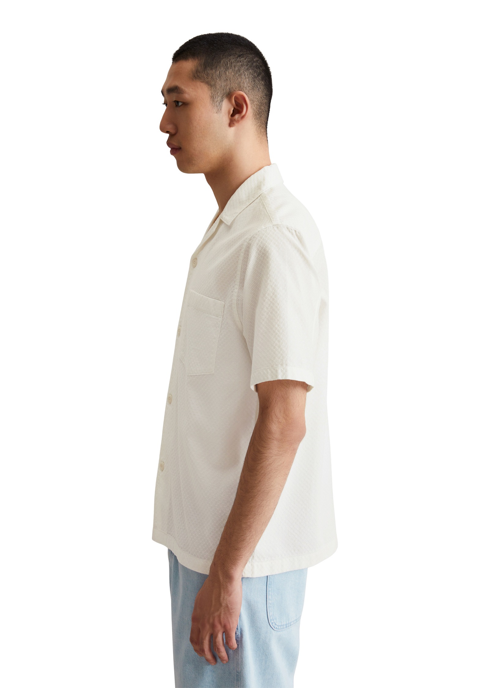 Marc O'Polo DENIM Kurzarmhemd »mit feiner Struktur«