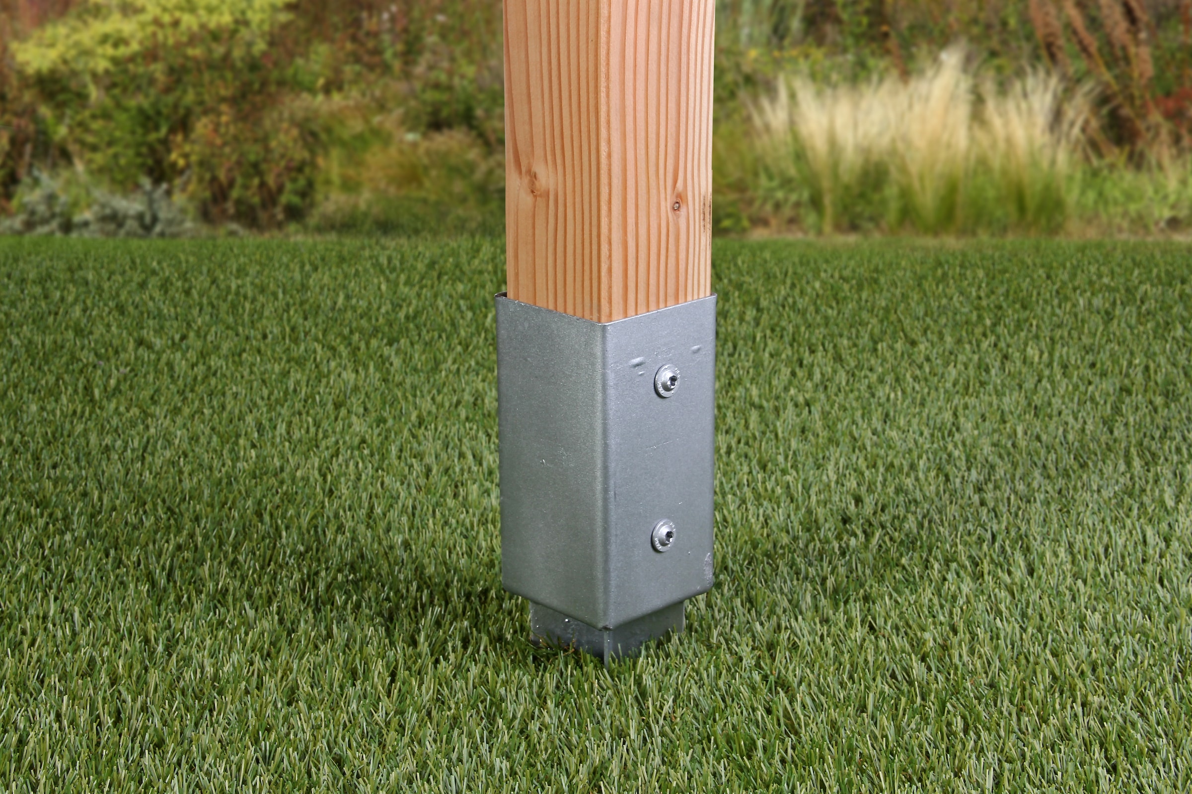 Alberts Einschlag-Bodenhülse »91x91 mm«, für Vierkantholzpfosten, Gesamtlänge 750 mm