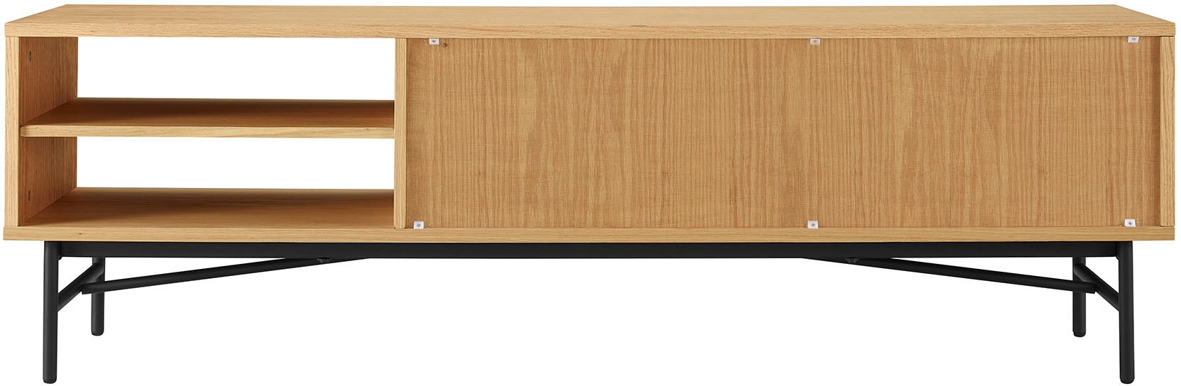 SalesFever Lowboard, Kommode, Eiche Echtholzfurnier, Breite 160 cm