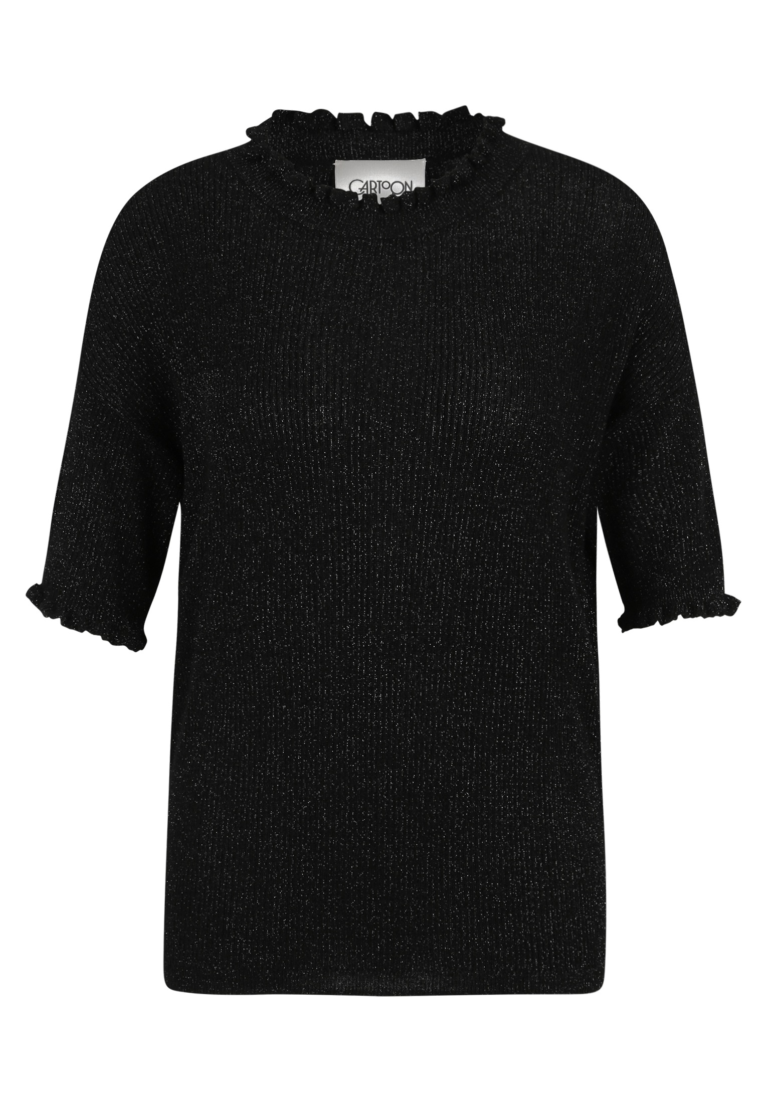 Cartoon Strickpullover »Cartoon Strickpullover mit Rüschen«, (1 tlg.), Struktur