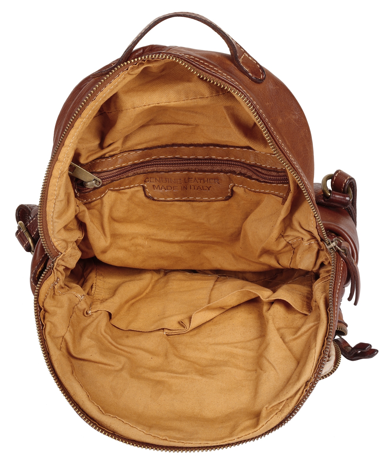 Cluty Cityrucksack, echt Leder, Made in Italy