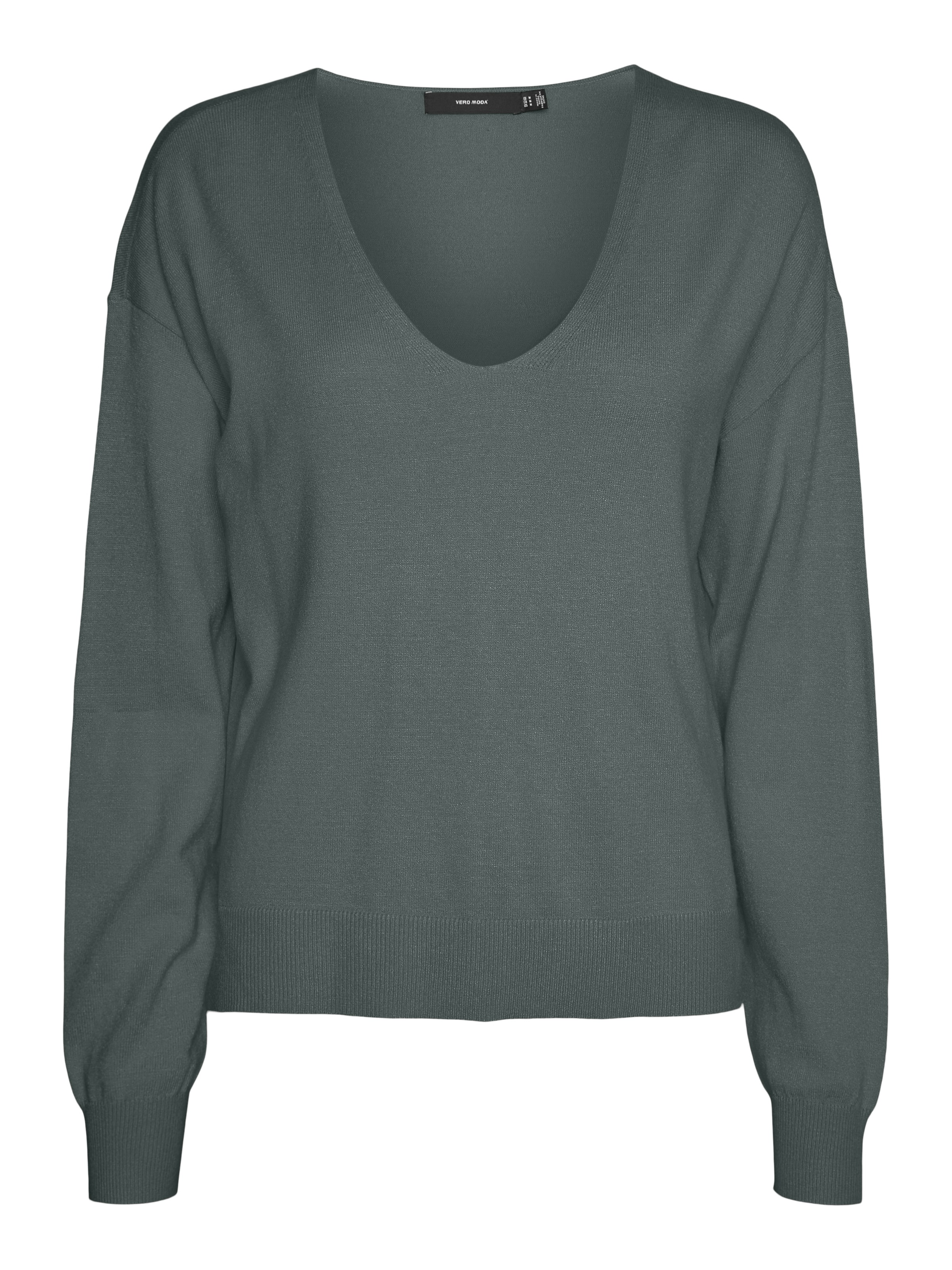 Vero Moda V-Ausschnitt-Pullover »VMBREEZE LS V-NECK PULLOVER GA BOO«