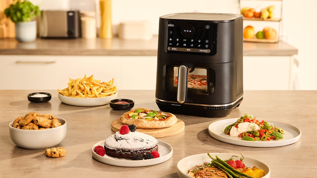 Braun Heißluftfritteuse »MultiFry 5 HF 5075IBK 3-in-1 Airfryer, 6L, 80-220°, PFAS-frei*« 2000 W
