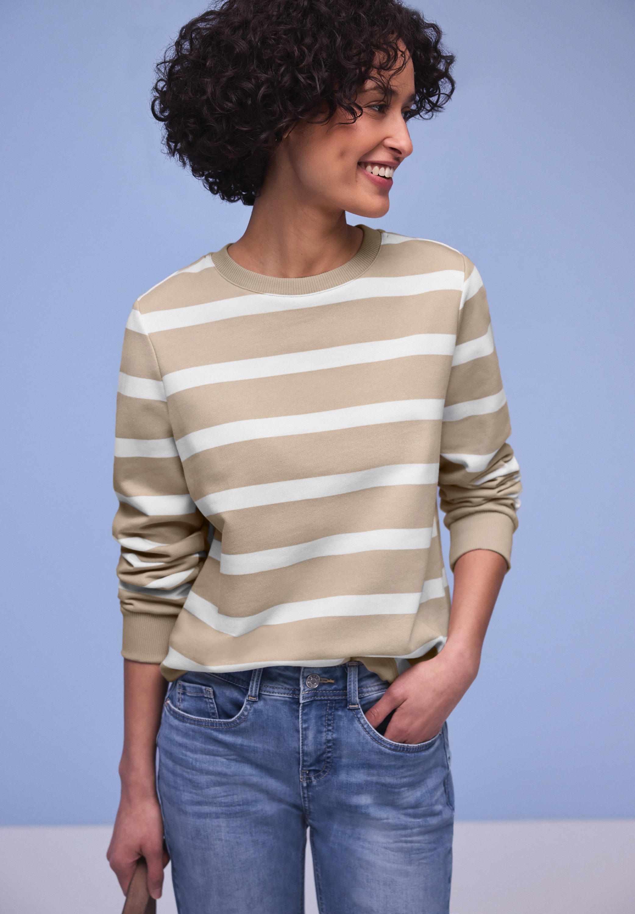 STREET ONE Sweatshirt , im Streifen-Design
