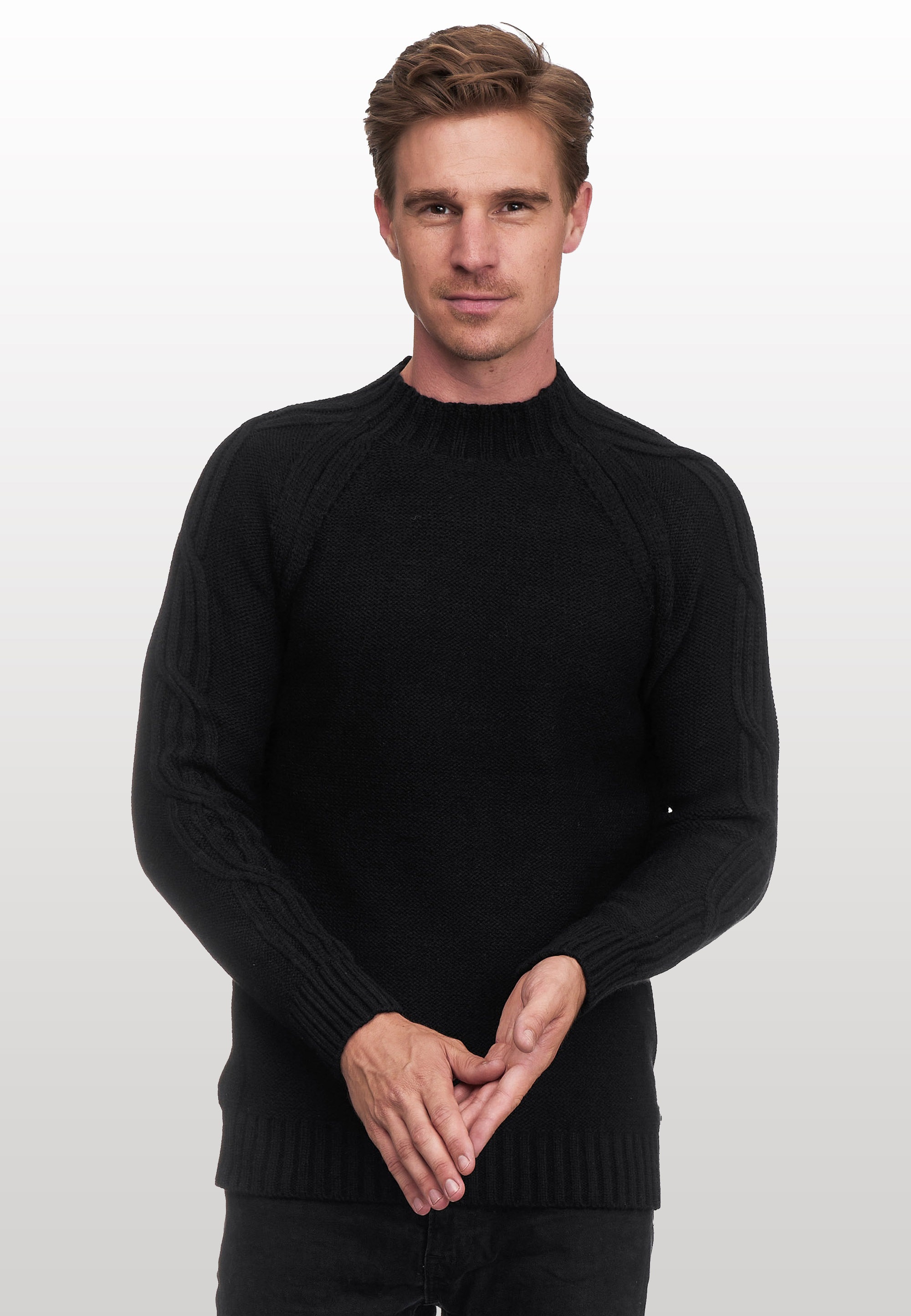 Rusty Neal Strickpullover, mit elegantem Stehkragen