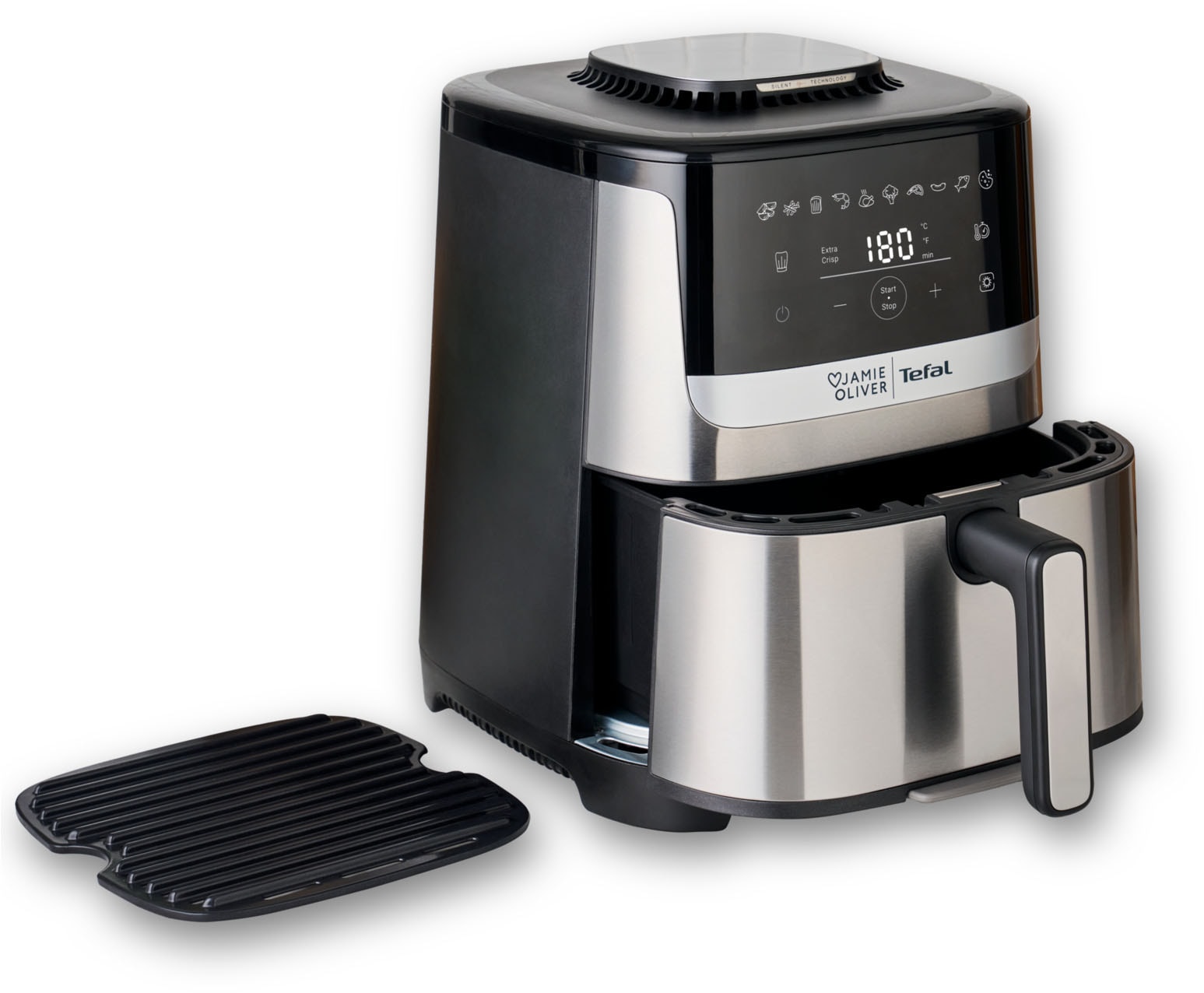 Tefal Heißluftfritteuse "Jamie Oliver by Tefal EY55JD Easy Fry Silence Delu günstig online kaufen