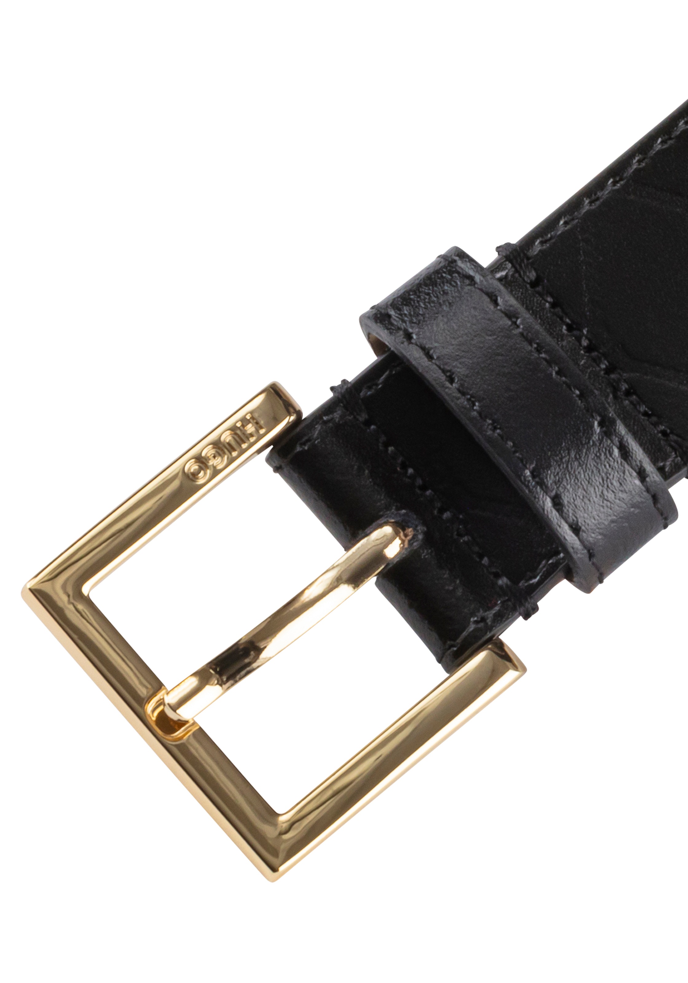 HUGO Ledergürtel "Amelia-Ch-Deb Sz30" mit tonalem Muster günstig online kaufen