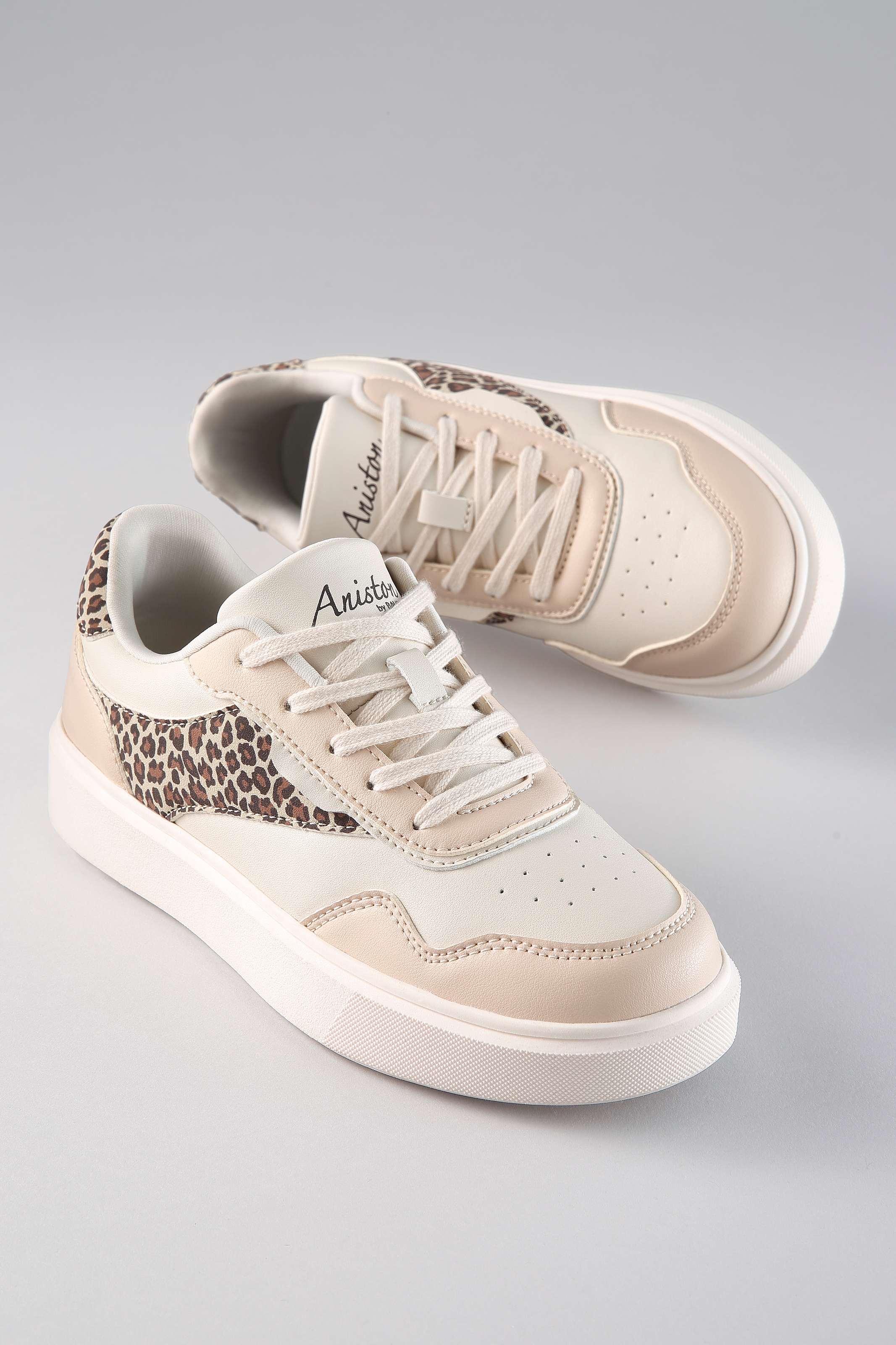 Aniston SHOES Sneaker Schnürschuh, Freizeitschuh mit Animal-Print - NEUE KO günstig online kaufen