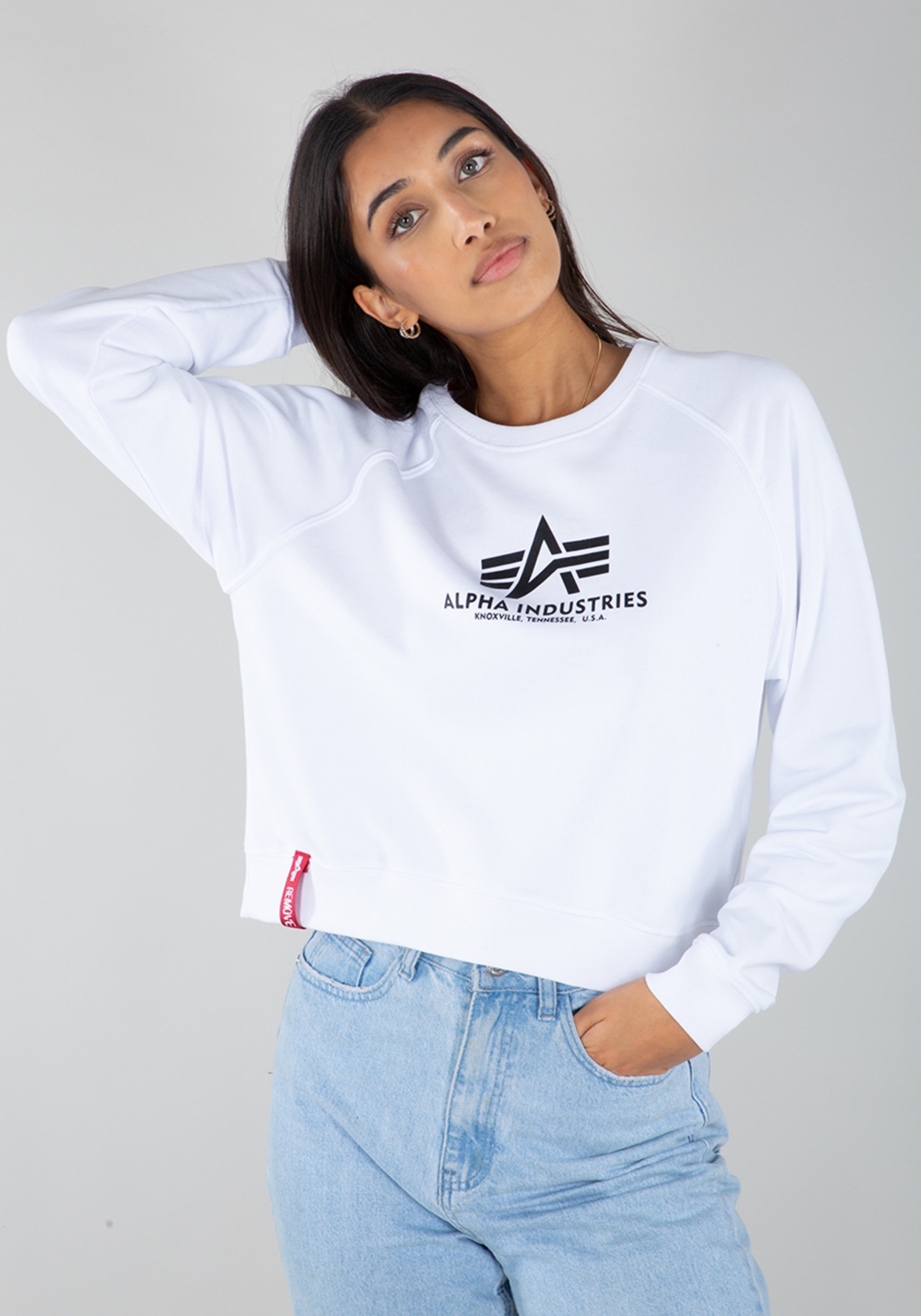 Alpha Industries Sweater "Alpha Industries Women - Sweatshirts Basic Boxy S günstig online kaufen