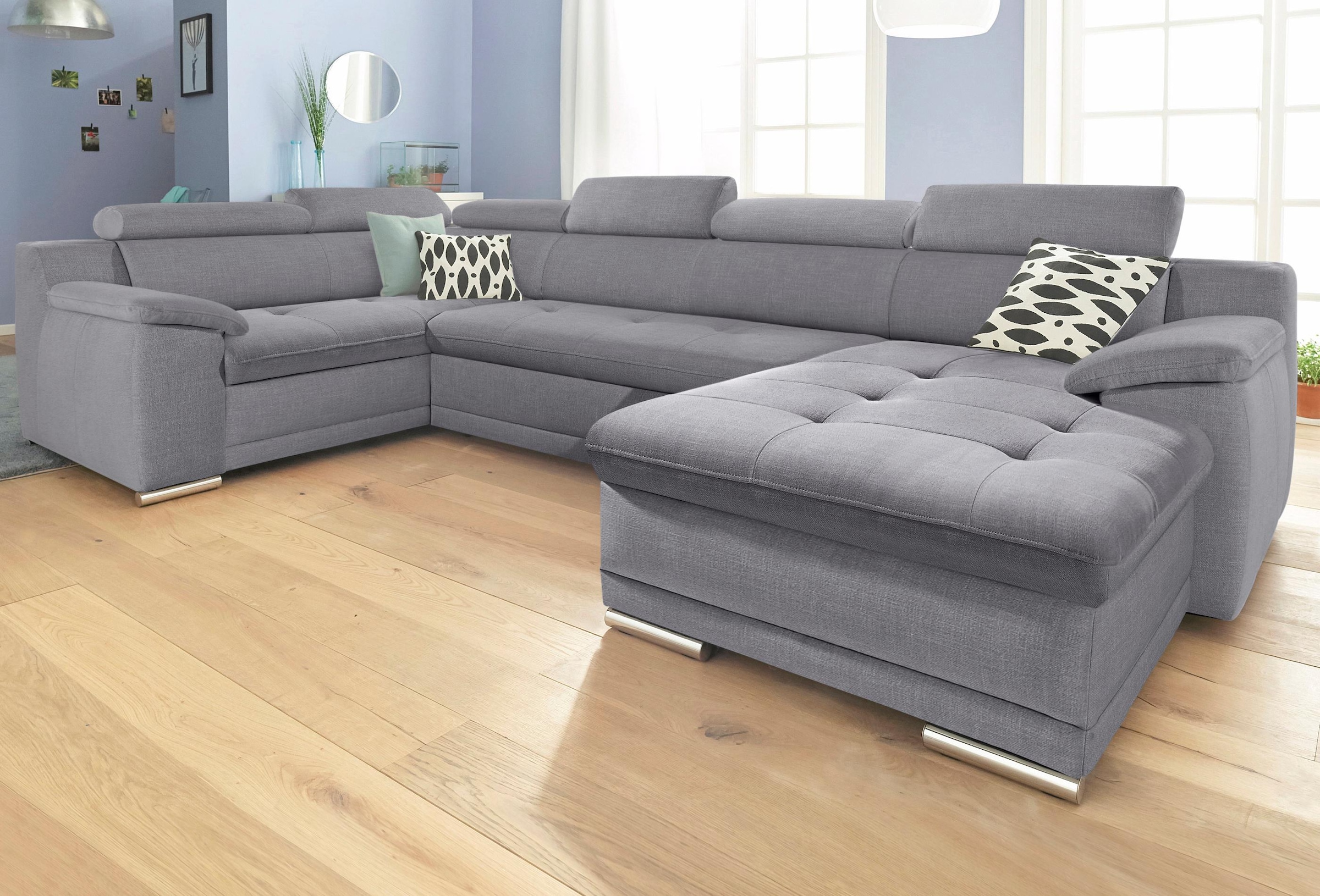 sit&more Wohnlandschaft »Top Andiamo U-Form«, mit Kopfteilverstellung, wahlweise mit Bettfunktion