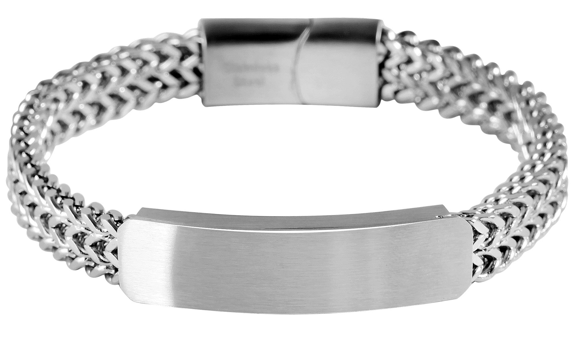 Adelia´s Armband »Armband – Panzerarmband aus Edelstahl 21 cm« Ein stilvolles Geschenk für besondere Momente