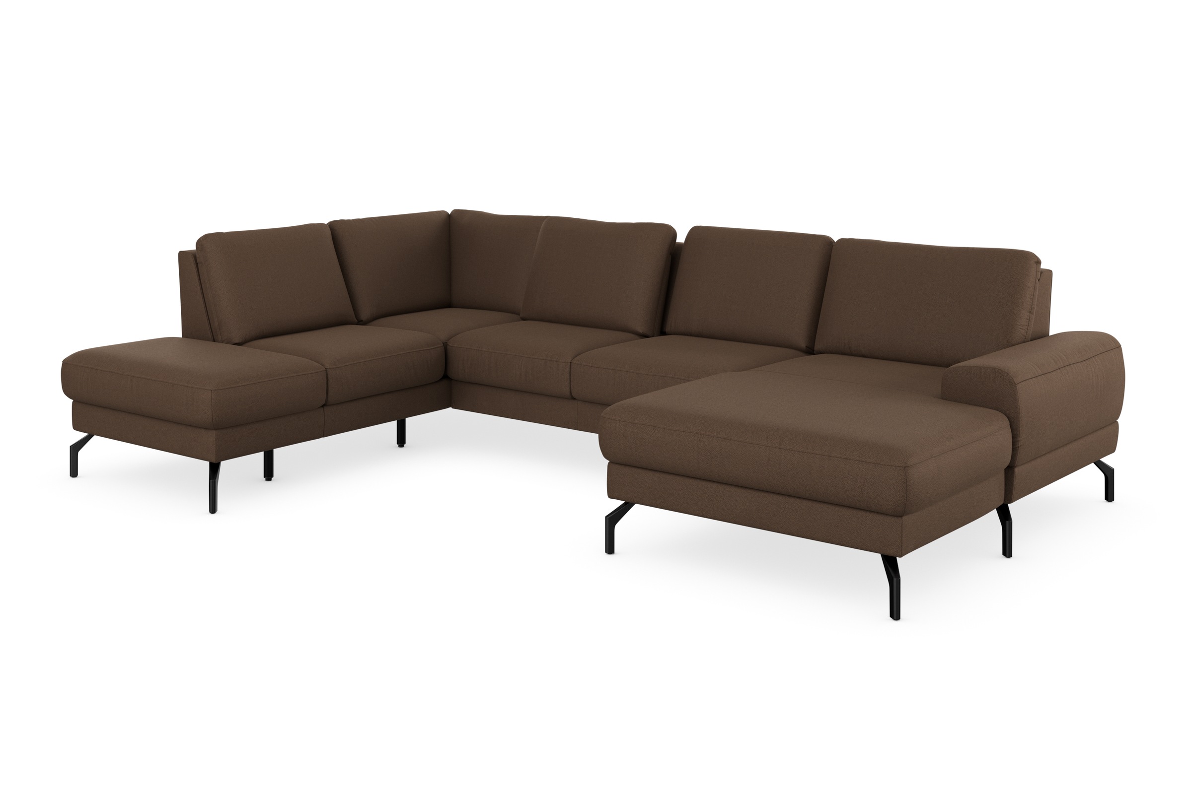 sit&more Wohnlandschaft »Cinturo U-Form«, inklusive Sitztiefenverstellung und Federkern, Sitzhöhe 48 cm