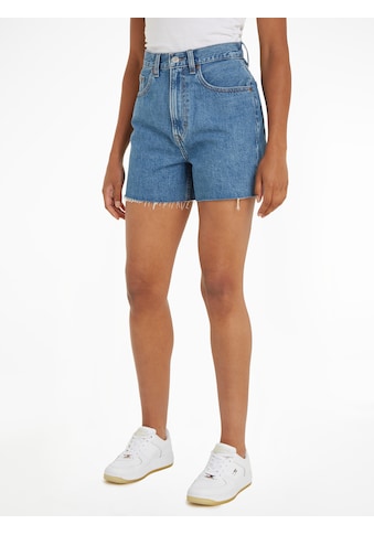 Shorts »MOM UH SHORT BH0034«, mit Tommy Jeans Logo-Badge & Flag