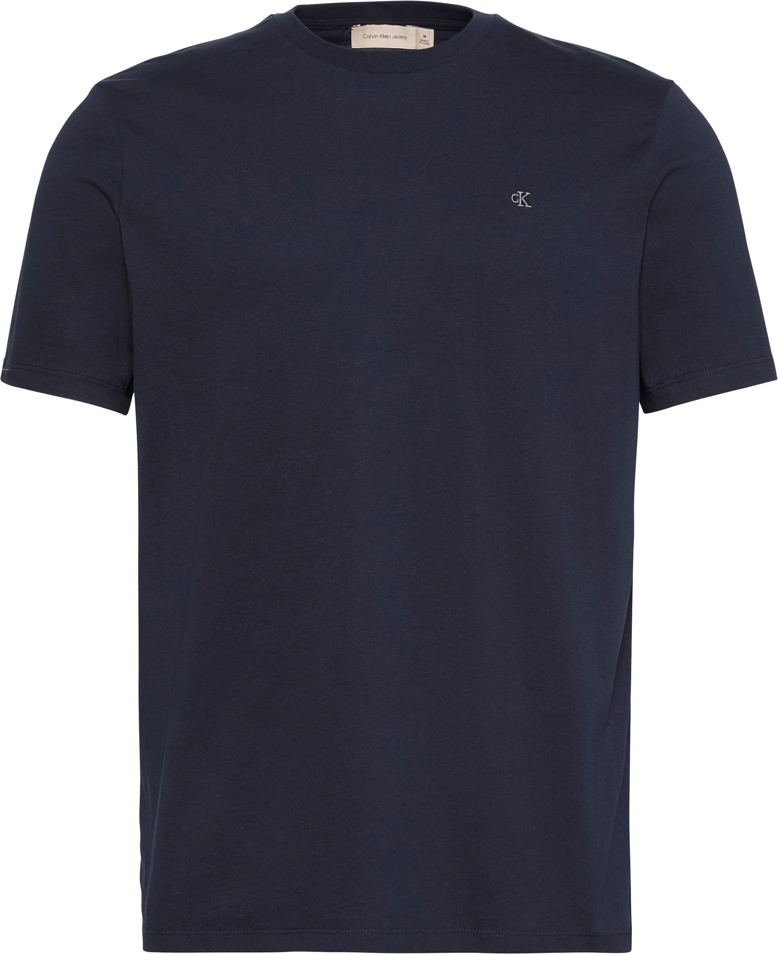 Calvin Klein Jeans T-Shirt »SS SMOOTH CTTN SOLID CREWNK TEE«, mit Logo